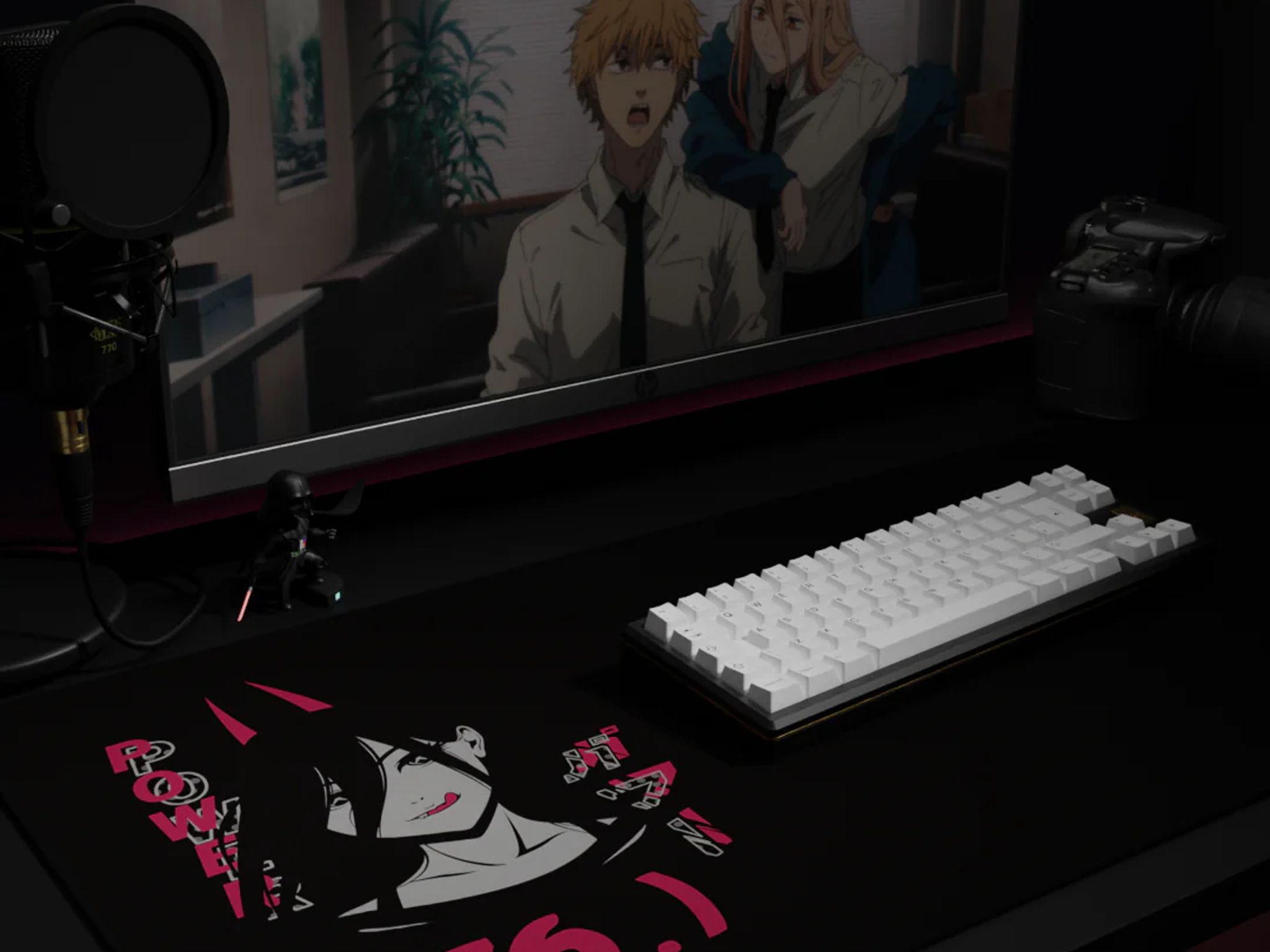 Black Powa Dark Deskmat