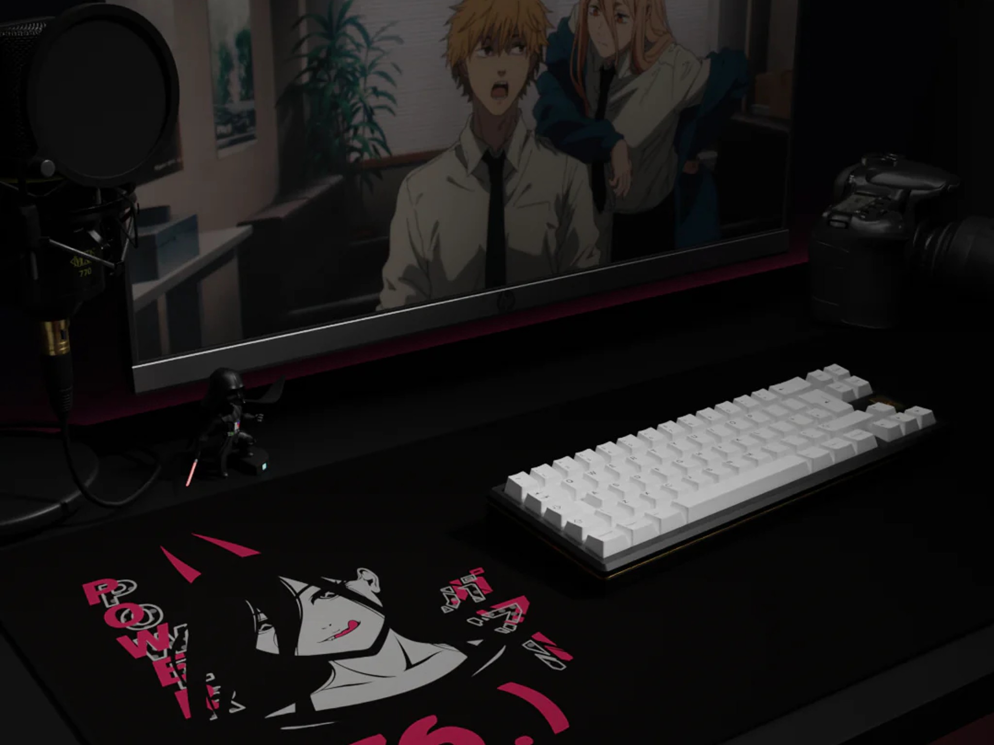 Black Powa Dark Deskmat