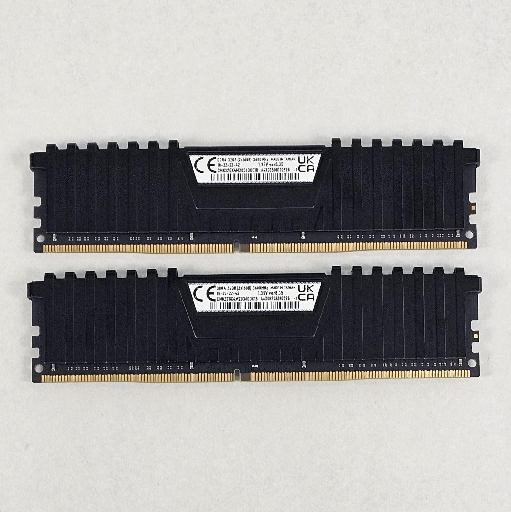 32GB DDR4 (2x16GB) CL18 3600MT/s Corsair Vengeance LPX