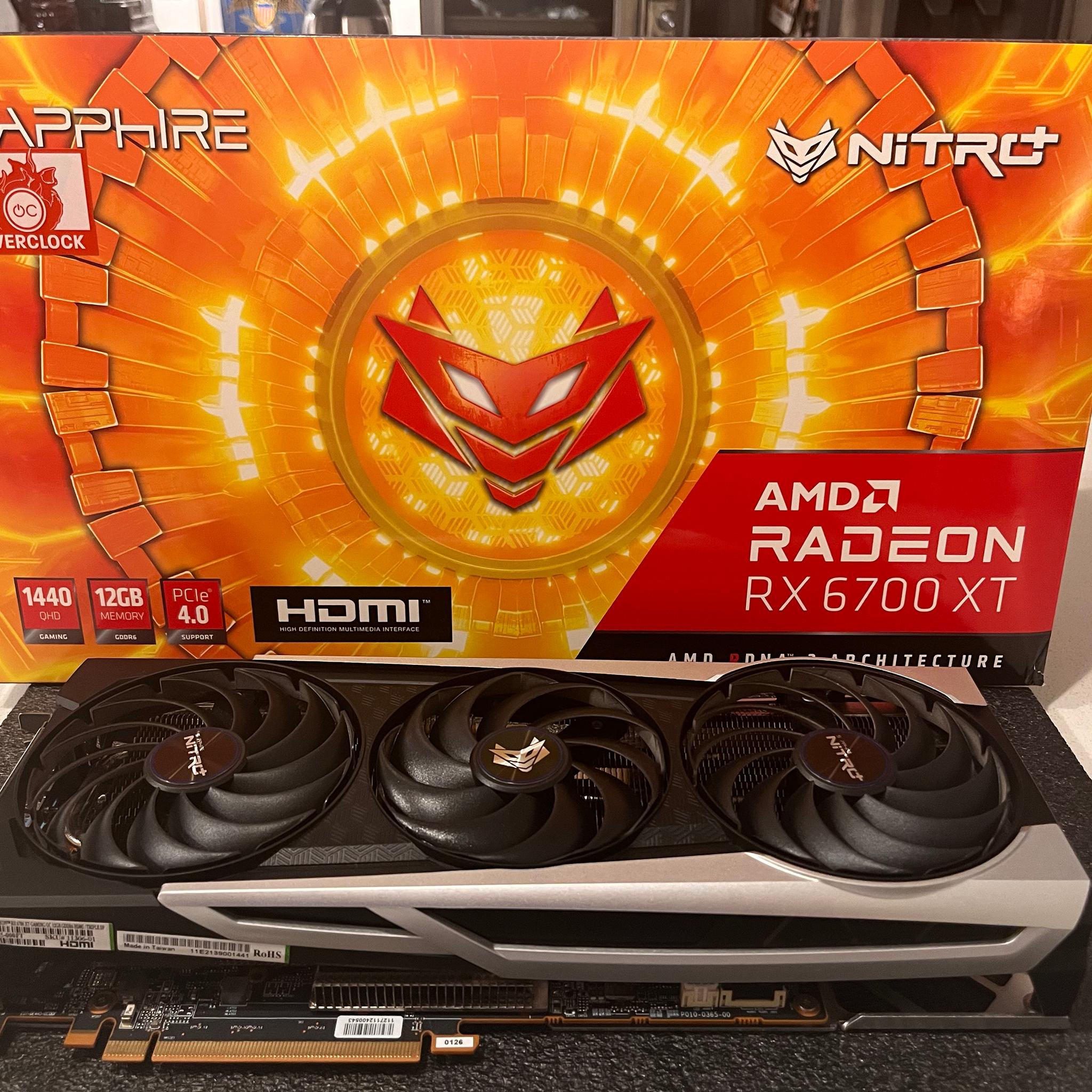 Sapphire Nitro AMD Radeon RX 6700 XT 12GB GDDR6