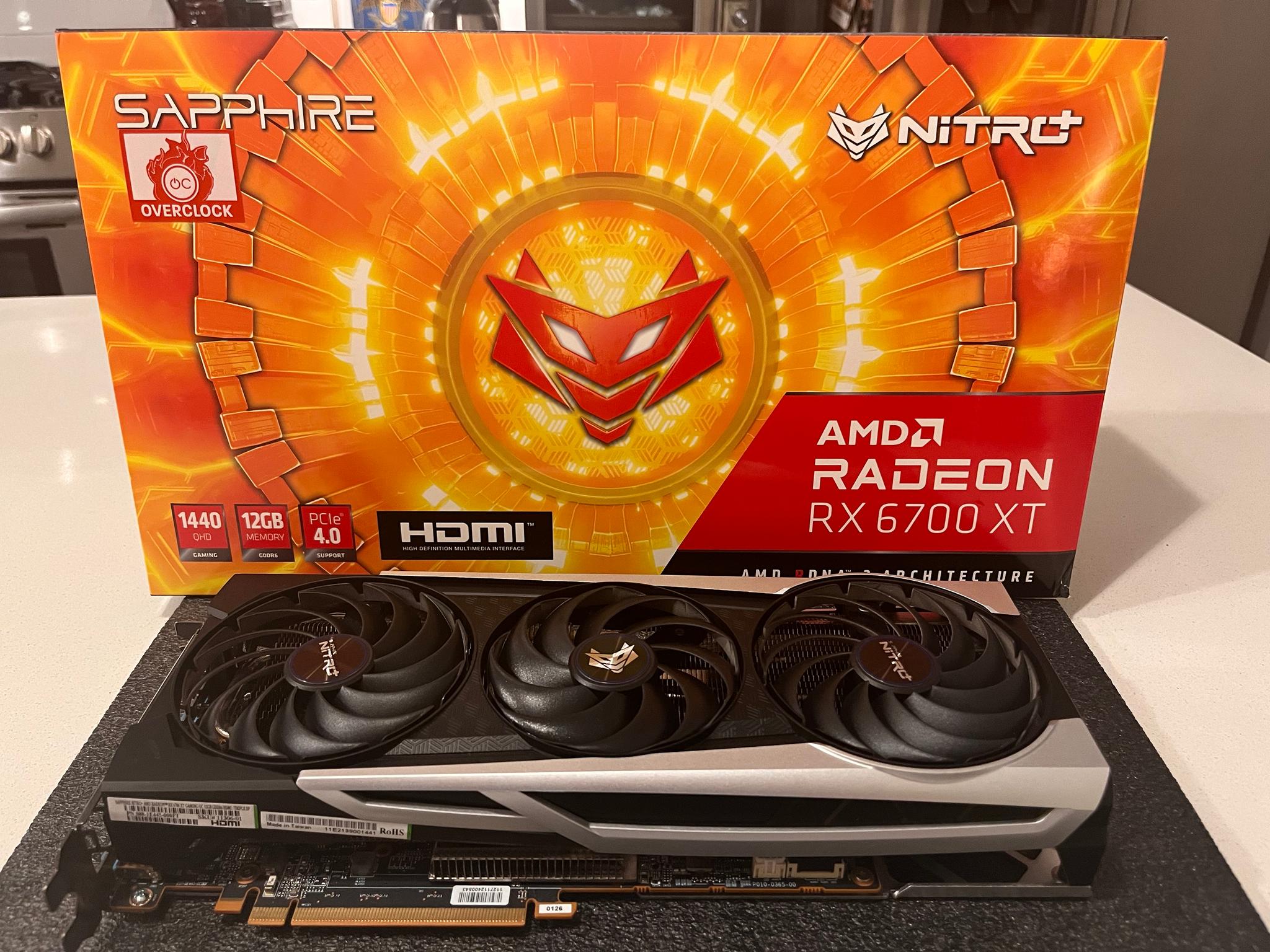 Sapphire Nitro AMD Radeon RX 6700 XT 12GB GDDR6