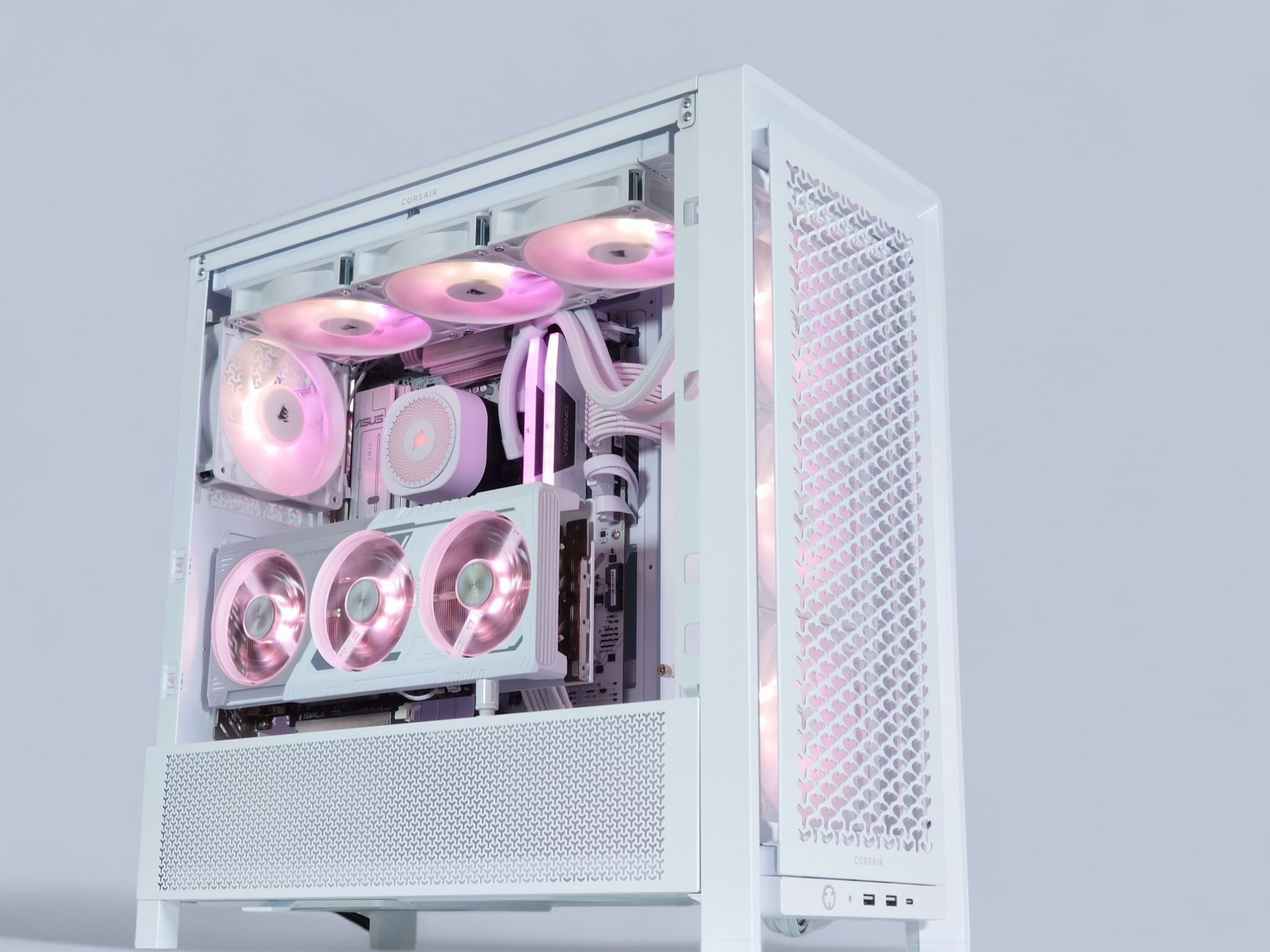 🤍🐻‍❄️All Corsair || All AMD Gaming PC!🥇AMD RX 9070 XT 16GB🥇AMD Ryzen 7 9800X3D 8 core🥇32GB DDR5
