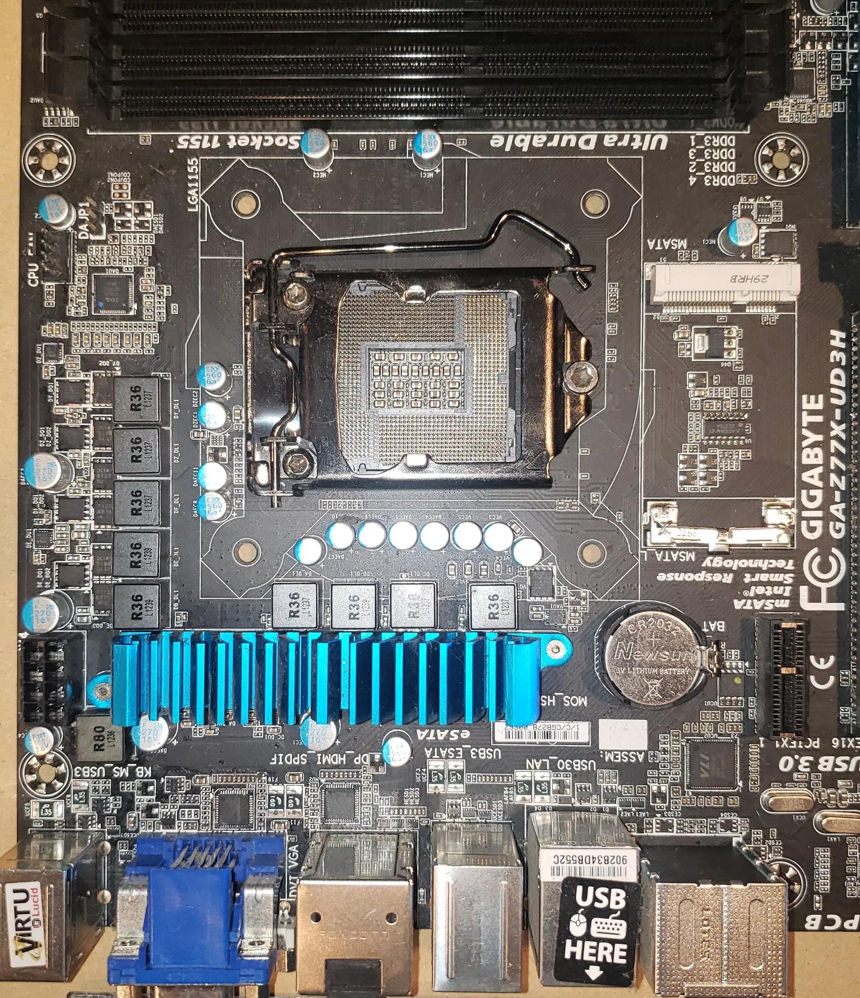 Gigabyte GA-Z77X-UD3H (rev. 1) LGA1155 (Tested and Working)