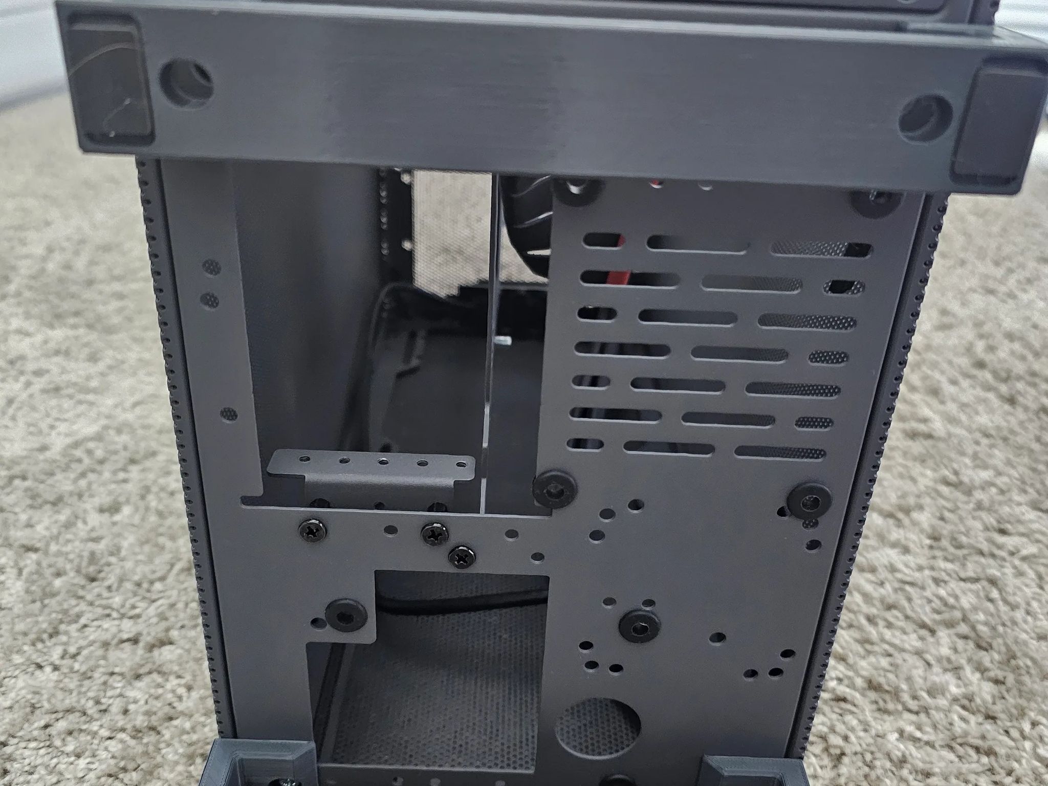 SSUPD Meshroom S Mini-ITX SFF Case - Full mesh Side Panel with PCIe 4.0 Riser Cable (Gray)