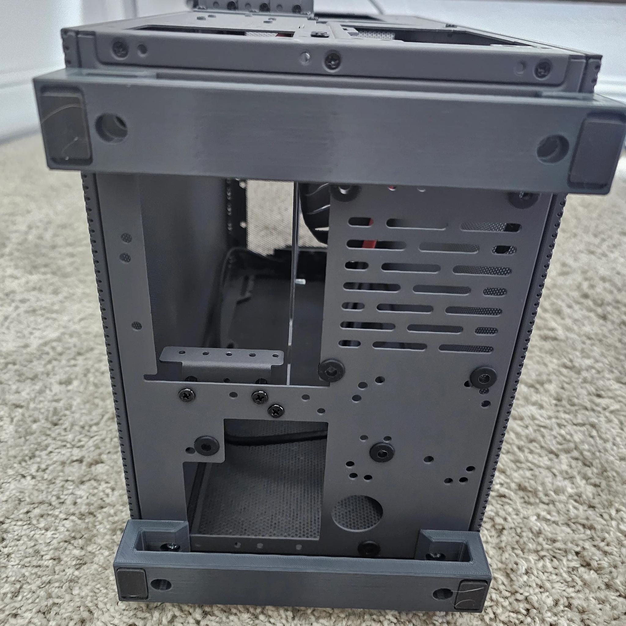 SSUPD Meshroom S Mini-ITX SFF Case - Full mesh Side Panel with PCIe 4.0 Riser Cable (Gray)