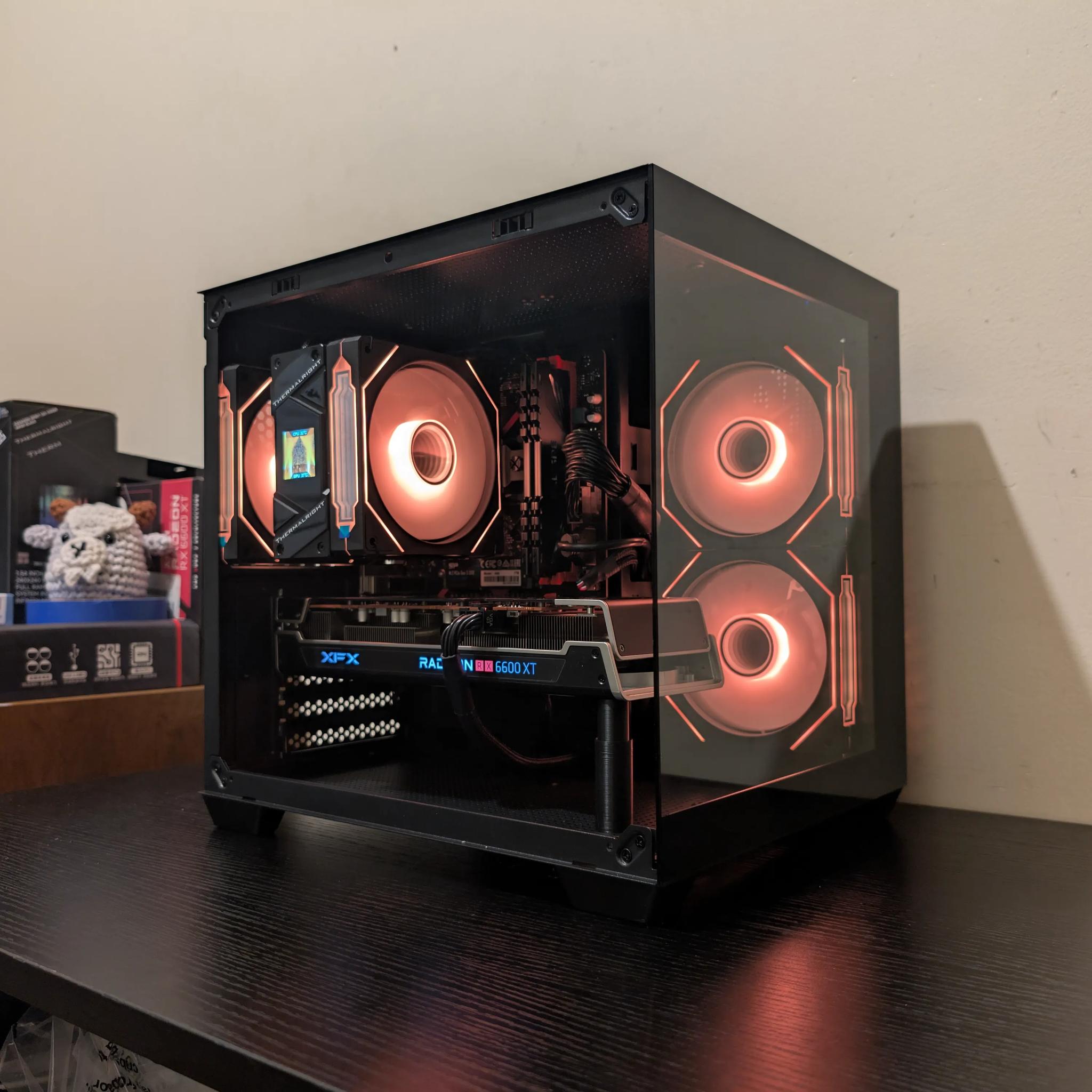 🐦‍⬛ Black RGB Gaming PC | RX 6600XT | Ryzen 5 3600 | 1TB SSD | 16GB RAM | WiFi & Bluetooth 🐦‍⬛