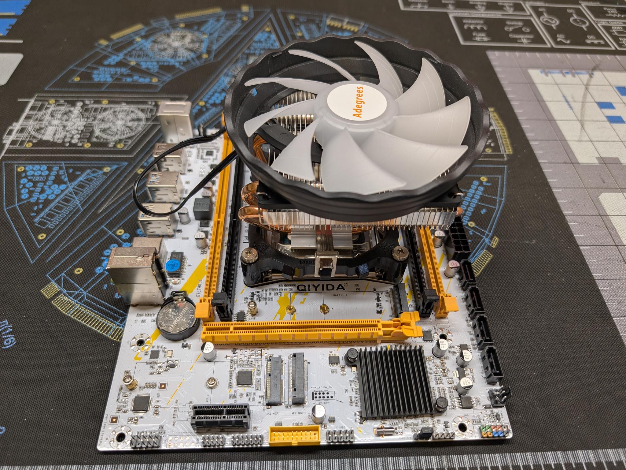 QIYIDA X99 Motherboard with Intel Xeon E5-2660 V3 CPU + CPU Cooler