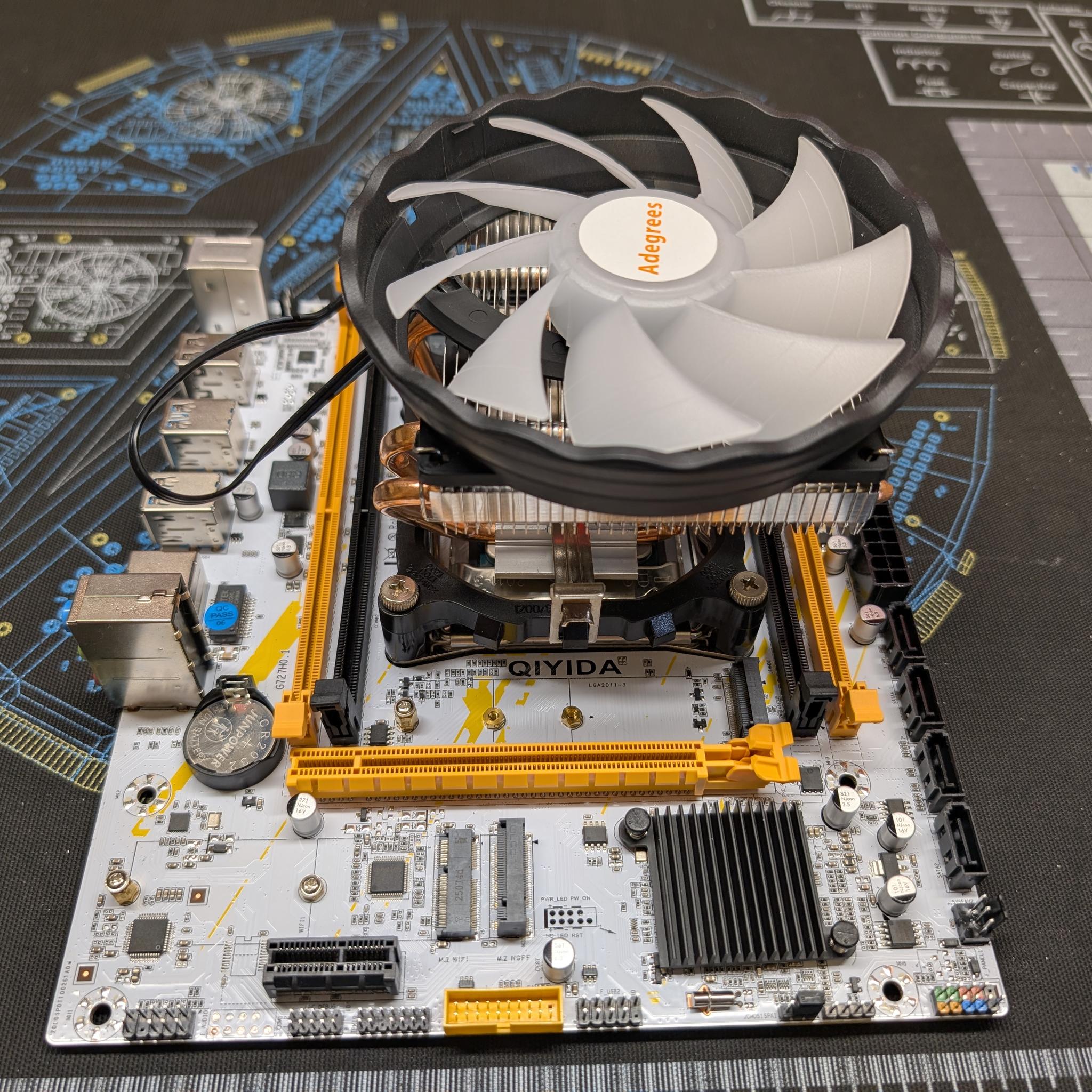 QIYIDA X99 Motherboard with Intel Xeon E5-2660 V3 CPU + CPU Cooler