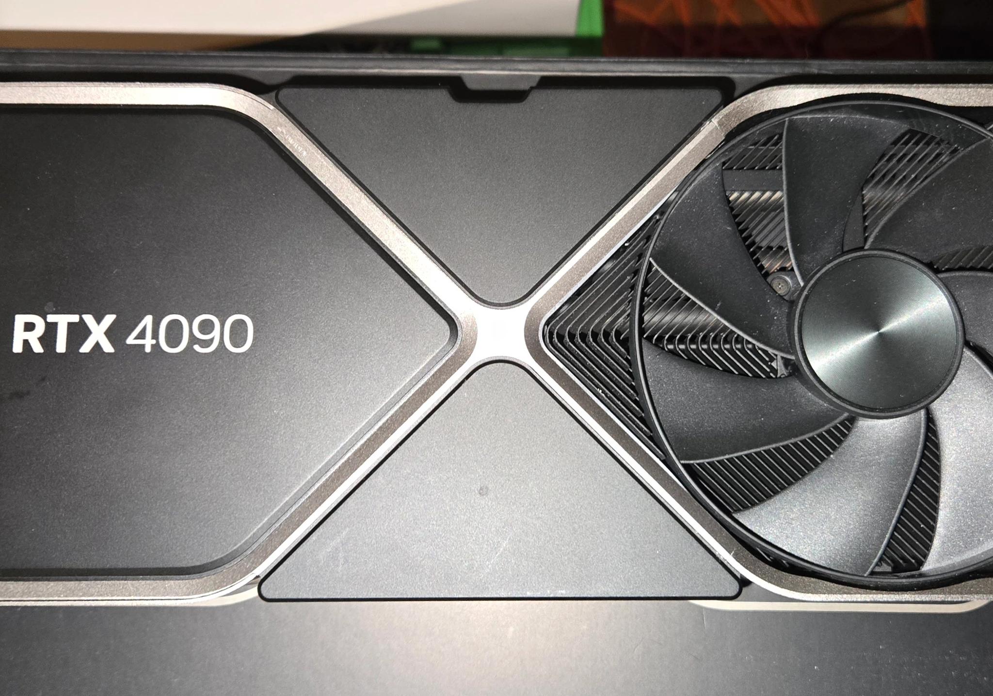 4090 Founders Heatsink Fans Shroud Only No GPU