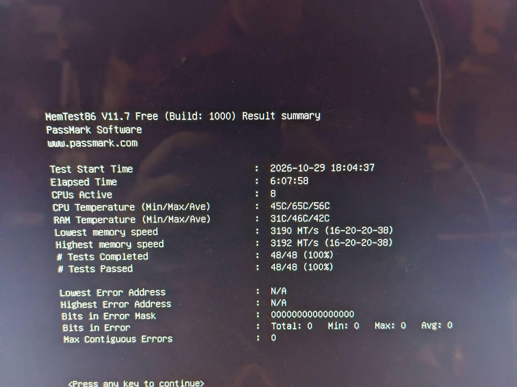 Sam Altman Special: 64GB DDR4 3200 CL16 Corsair Vengeance RGB Pro 64GB DDR4-3200 -Pass MemTest86!