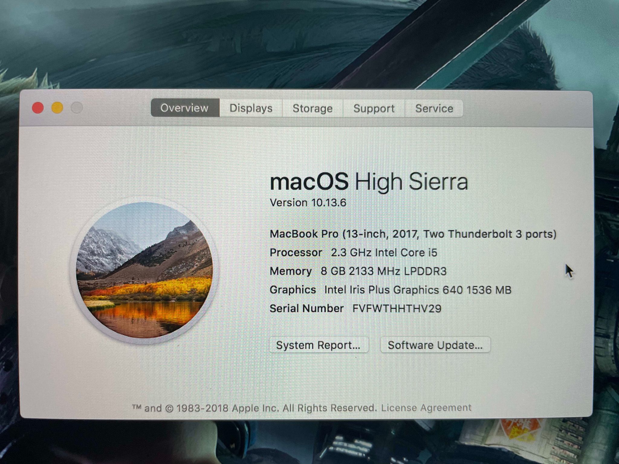2017 MacBook Pro, barely used! Only 158 cycle counts.