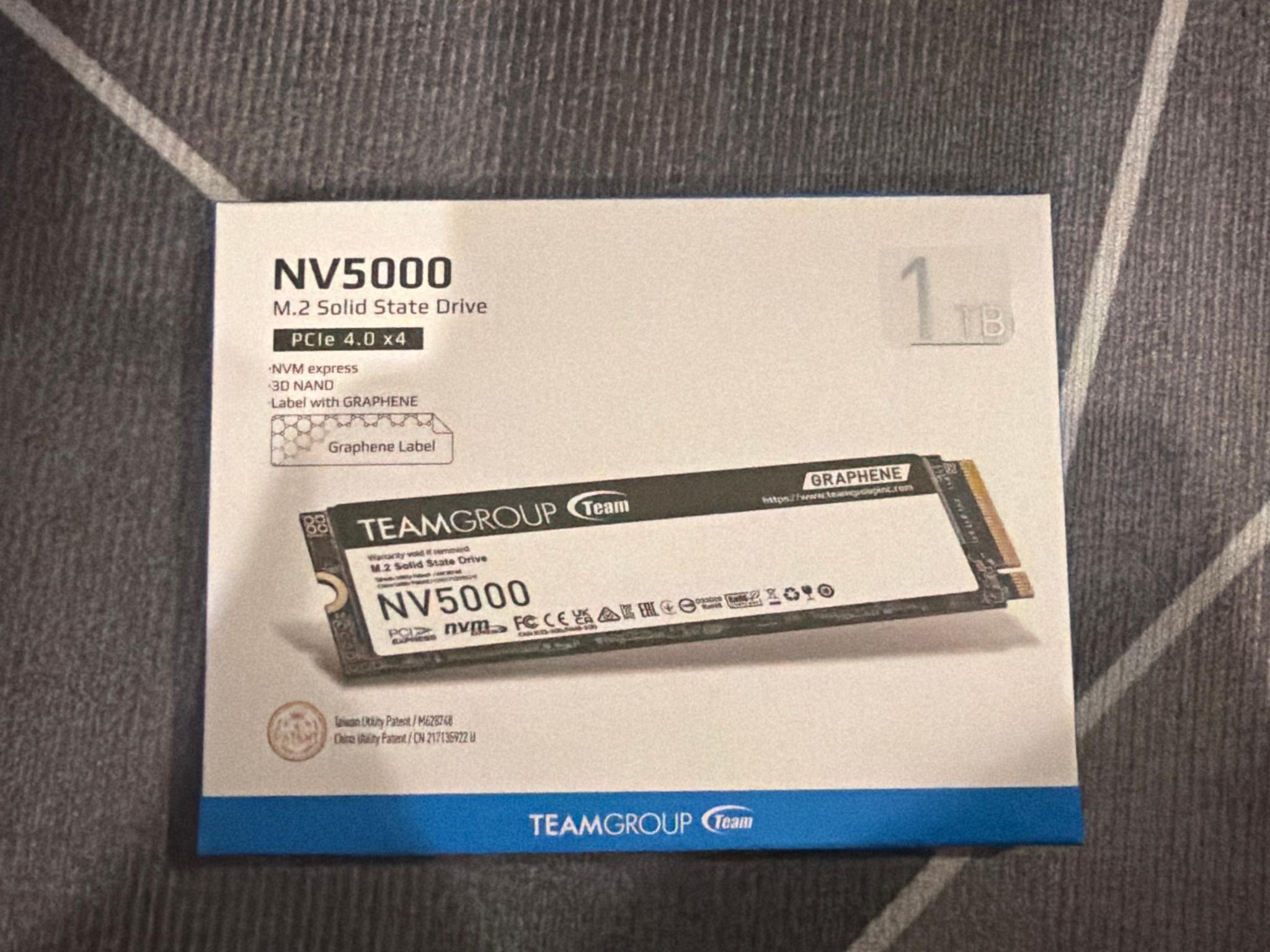 TEAMGROUP NV5000 1TB SLC Cache NVMe PCIe Gen4x4 M.2 2280
