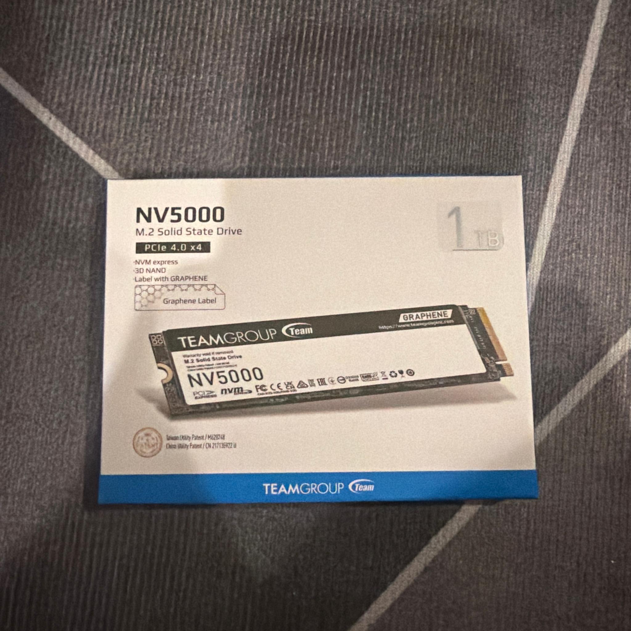 TEAMGROUP NV5000 1TB SLC Cache NVMe PCIe Gen4x4 M.2 2280