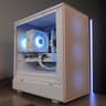 🤍ALL WHITE🤍 Gaming PC 🧡 RX 580 2048SP 💙 Intel Xeon 10 Cores 20 Threads | 16GB | 1TB