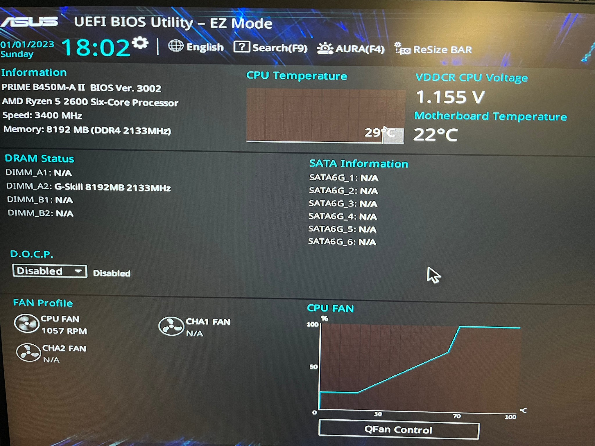 Asus Prime B450M-A II w/ Ryzen 5 2600