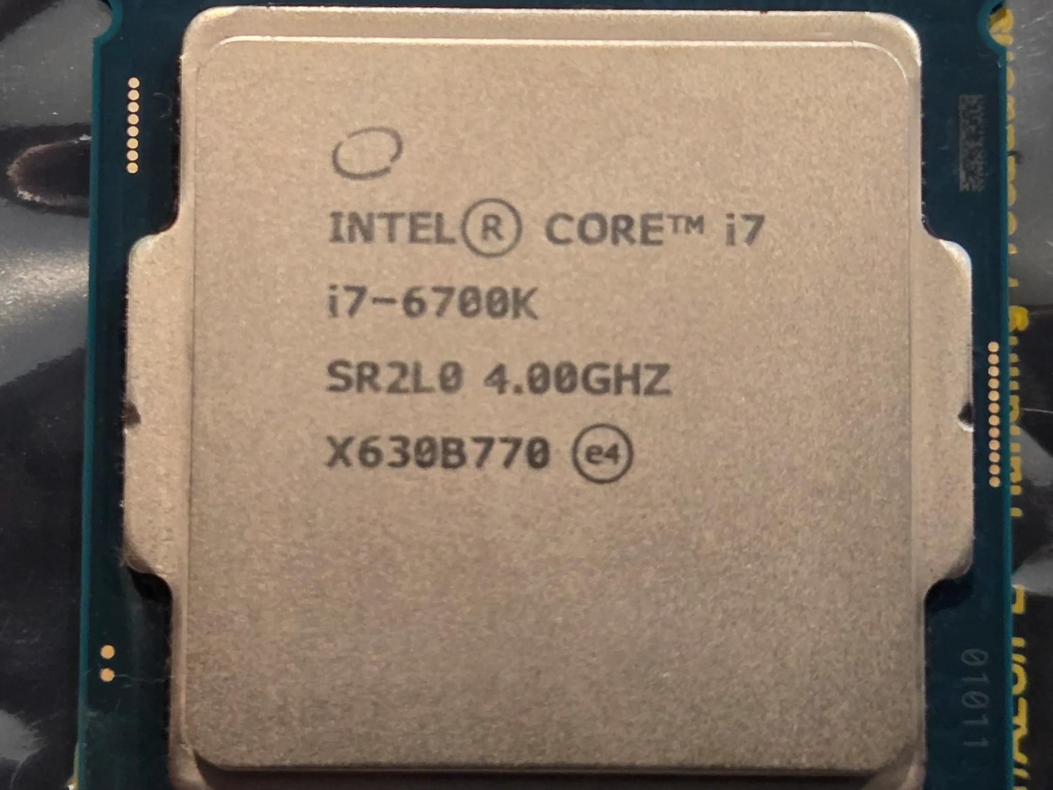 Intel® Core™ i7-6700K 4.00 GHz Processor 8M Cache, up to 4.20 GHz