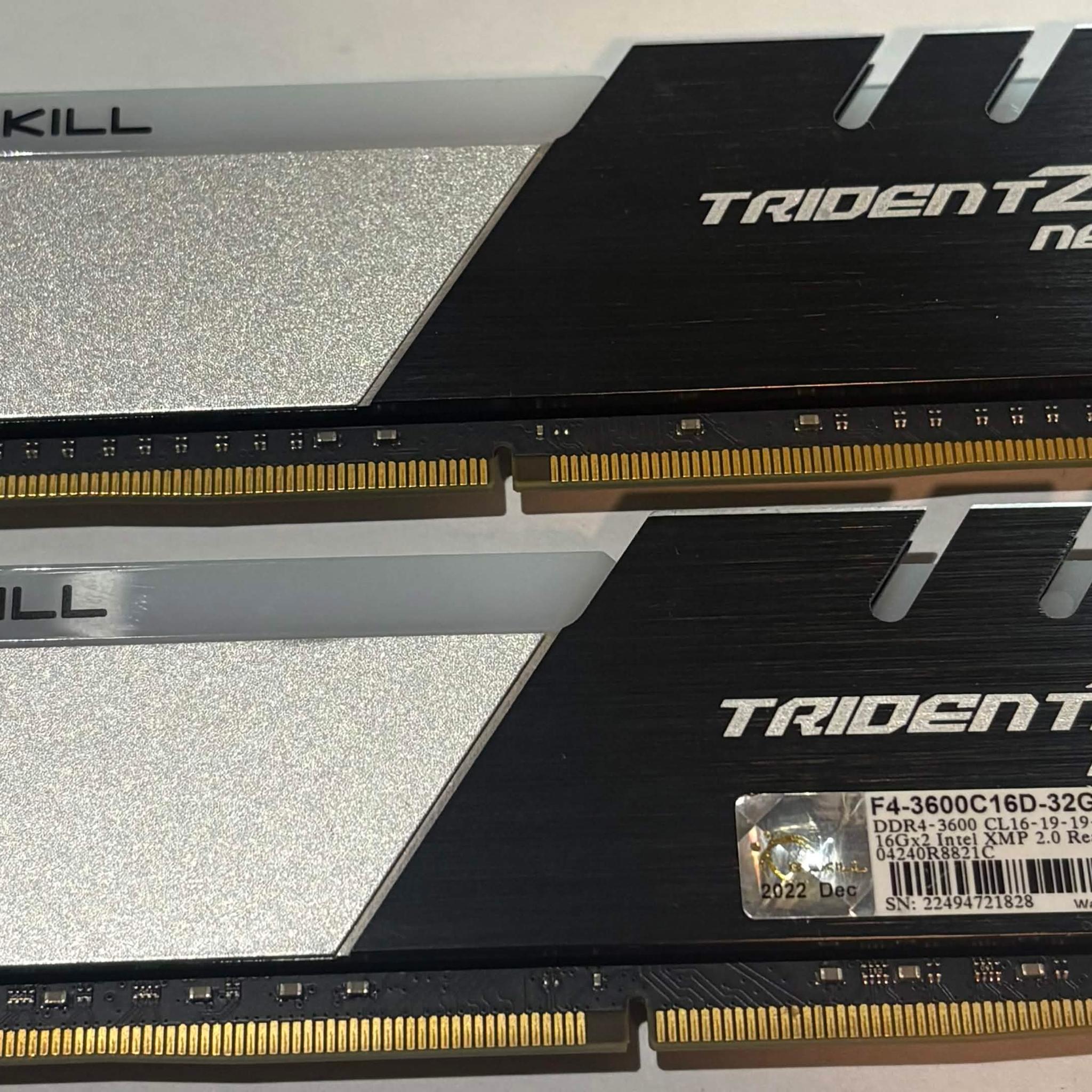 G.Skill Trident Z Neo 32GB DDR4 3600MHz CL16 RAM Kit
