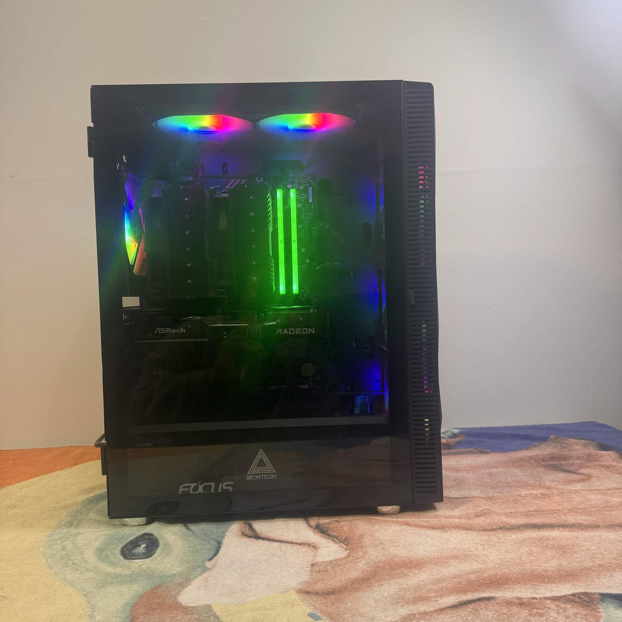 Custom Gaming PC – Ryzen 5 7600x / ASRock 9060xt Dual Fan / 32GB RAM