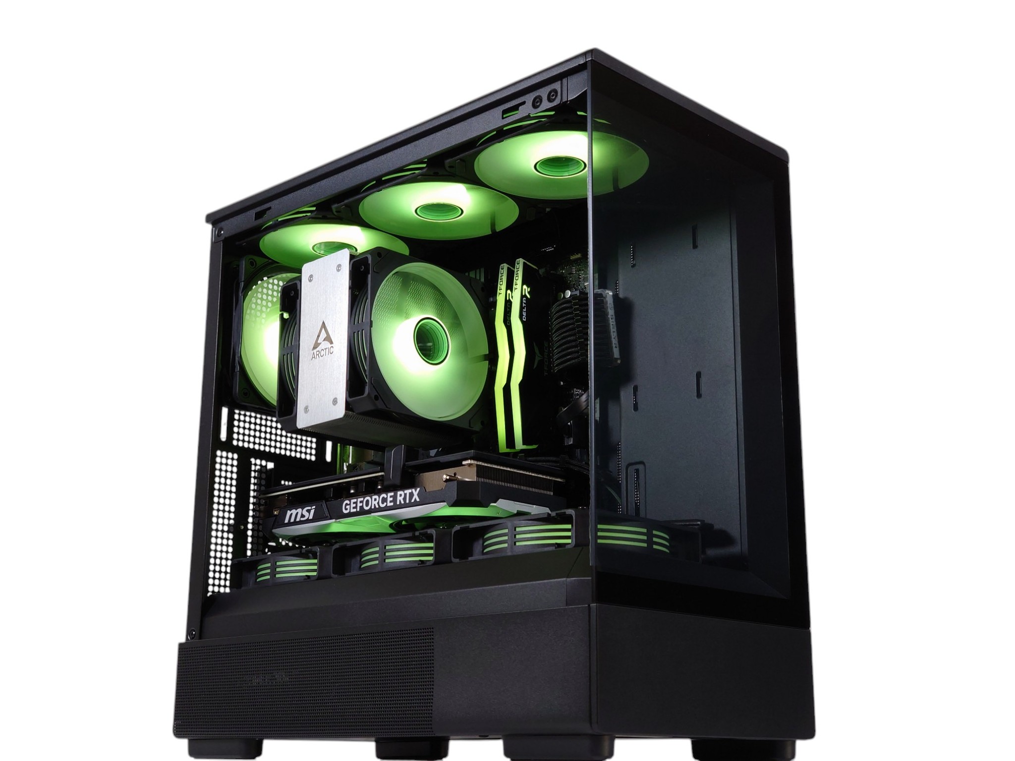🖤💚Darkstar❇️ Gaming PC❇️Nvidia RTX 4060 8GB❇️AMD Ryzen 7 5700X3D 8-Core❇️32GB DDR4❇️ 1TB SSD