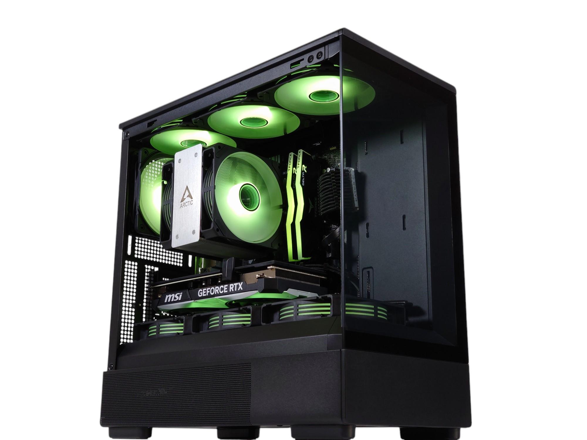 🖤💚Darkstar❇️ Gaming PC❇️Nvidia RTX 4060 8GB❇️AMD Ryzen 7 5700X3D 8-Core❇️32GB DDR4❇️ 1TB SSD