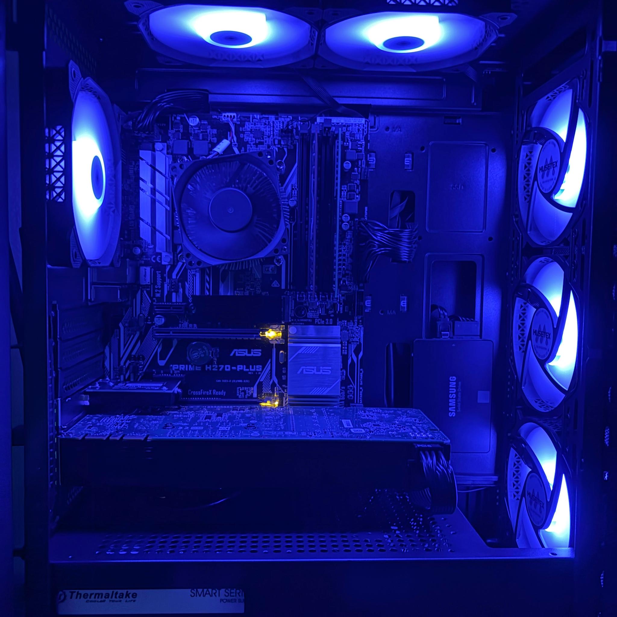 Custom PC - Intel i7-7700 | GTX 1070 | 32GB DDR4 | 256GB NVMe + 500GB SATA SSD | WIFI + BT | Win11