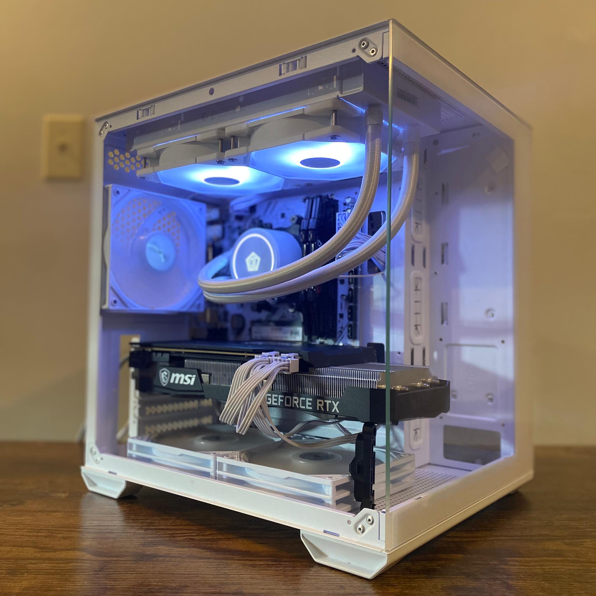 WHITE GAMING PC | RTX 3070 8gb | Ryzen 5 5600gt | 32 gb DDR4 Ram | 2 tb NVME SSD | Windows 11 + WIFI