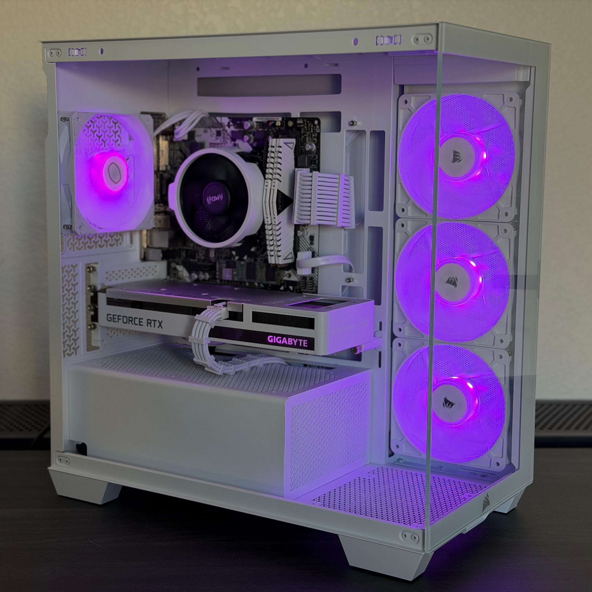 All White Gaming PC - RTX 3060 12GB | Ryzen 7 3700
