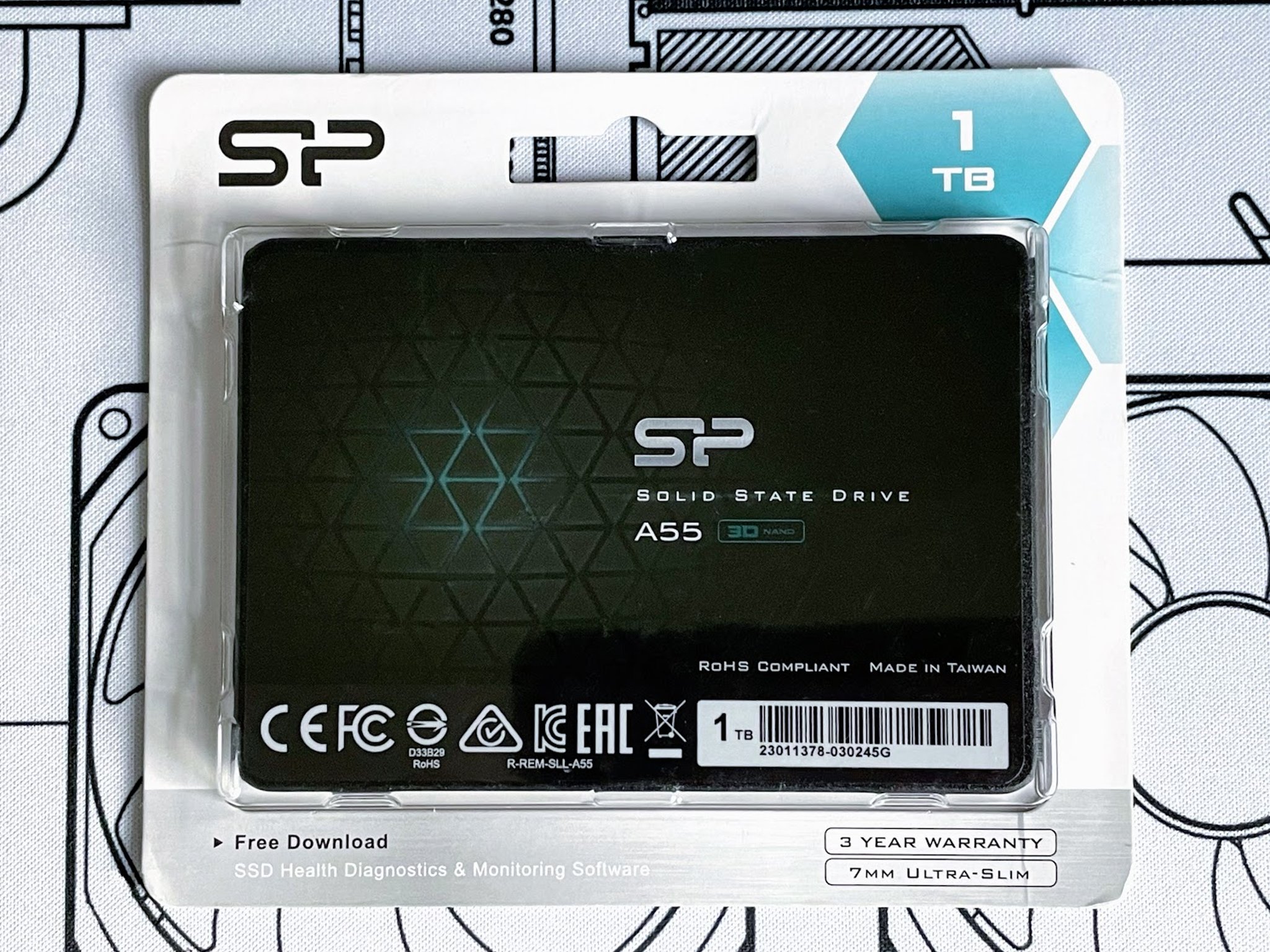 BNIB Silicon Power Ace A55 1TB SATA III Internal 2.5" SSD Solid State Drive