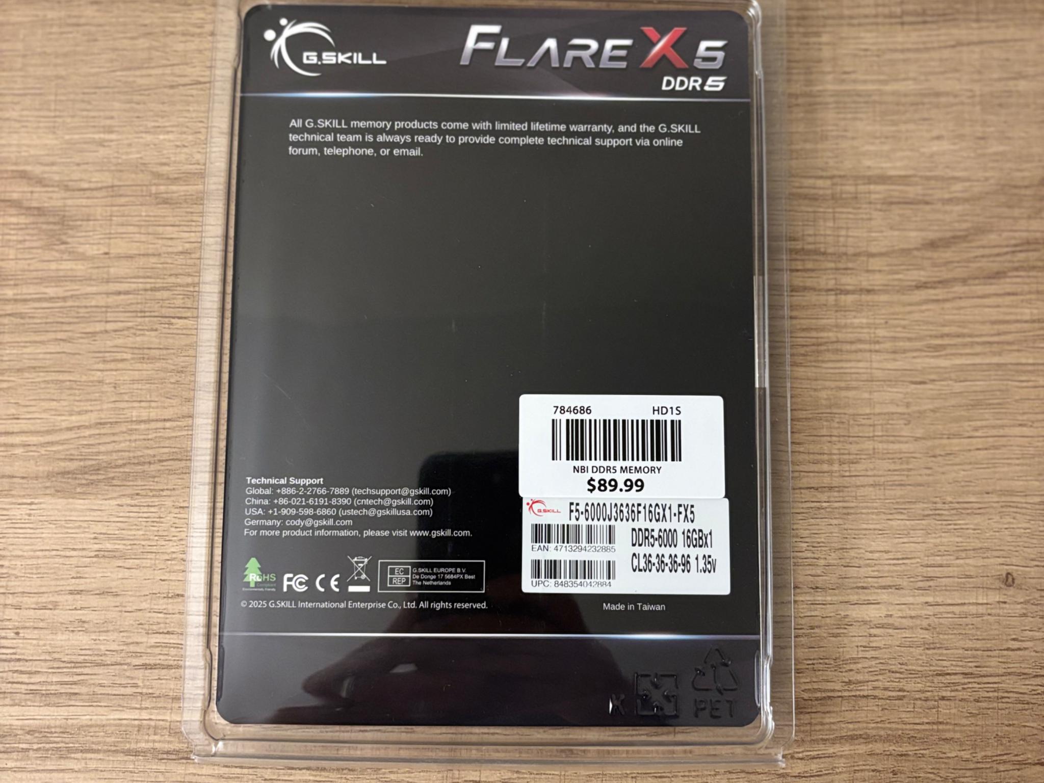 Flare X5 16GB 6000 CL36