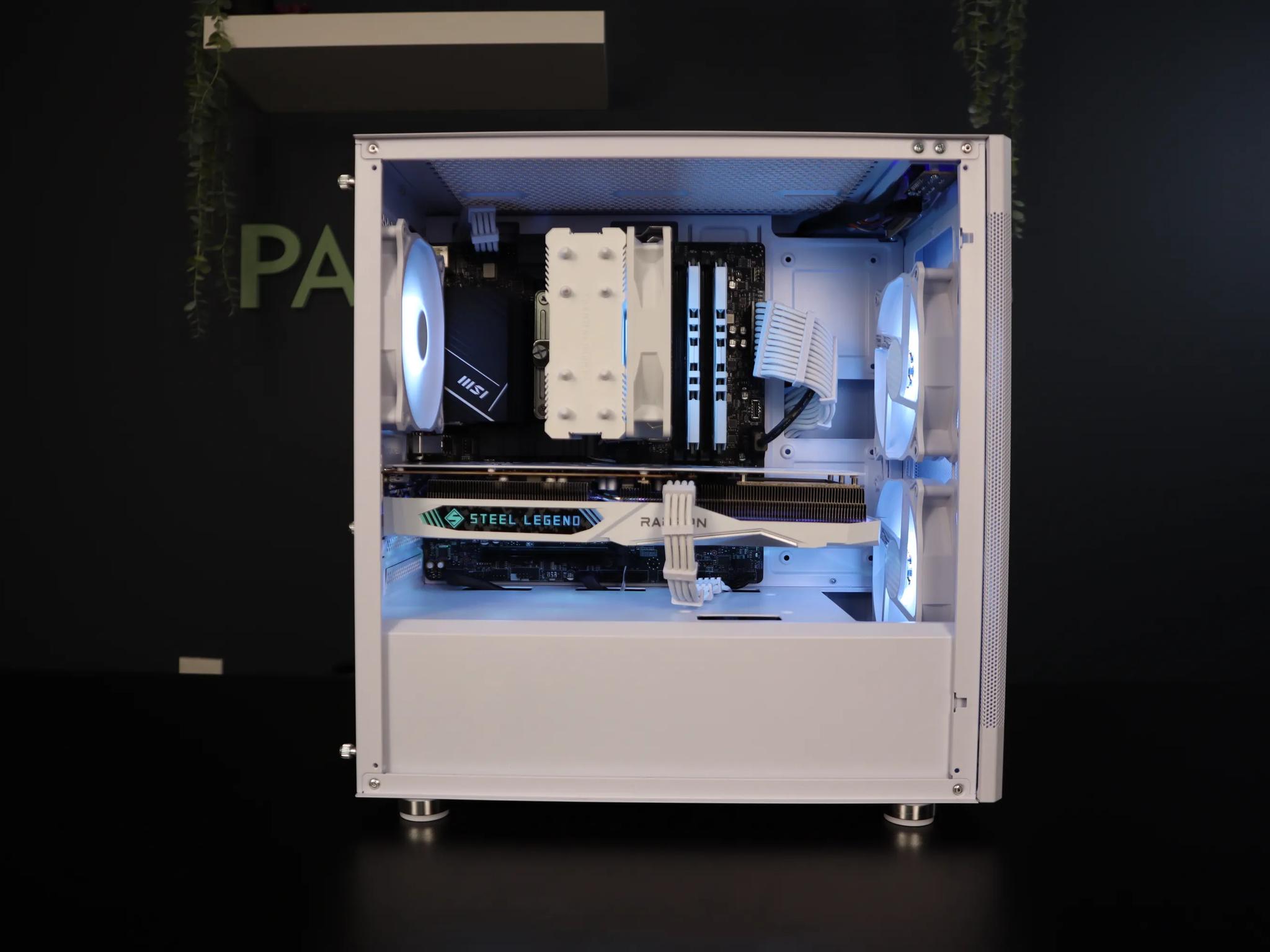 NEW  GAMING PC | 1440P | INTEL 12600KF | RX7600 | 1TB | WHITE | All Parts Brand New