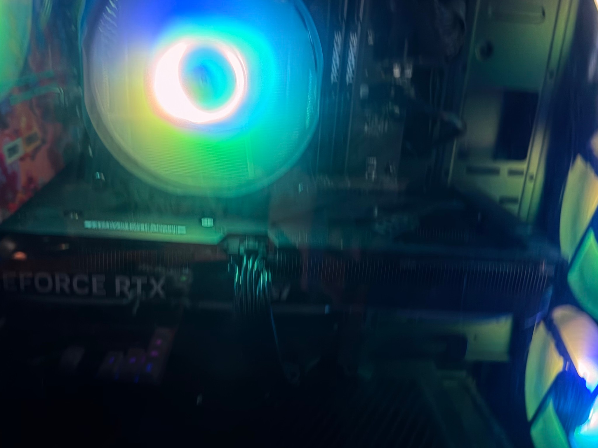 Gaming PC, All Black, RGB Fans, Glass Panel