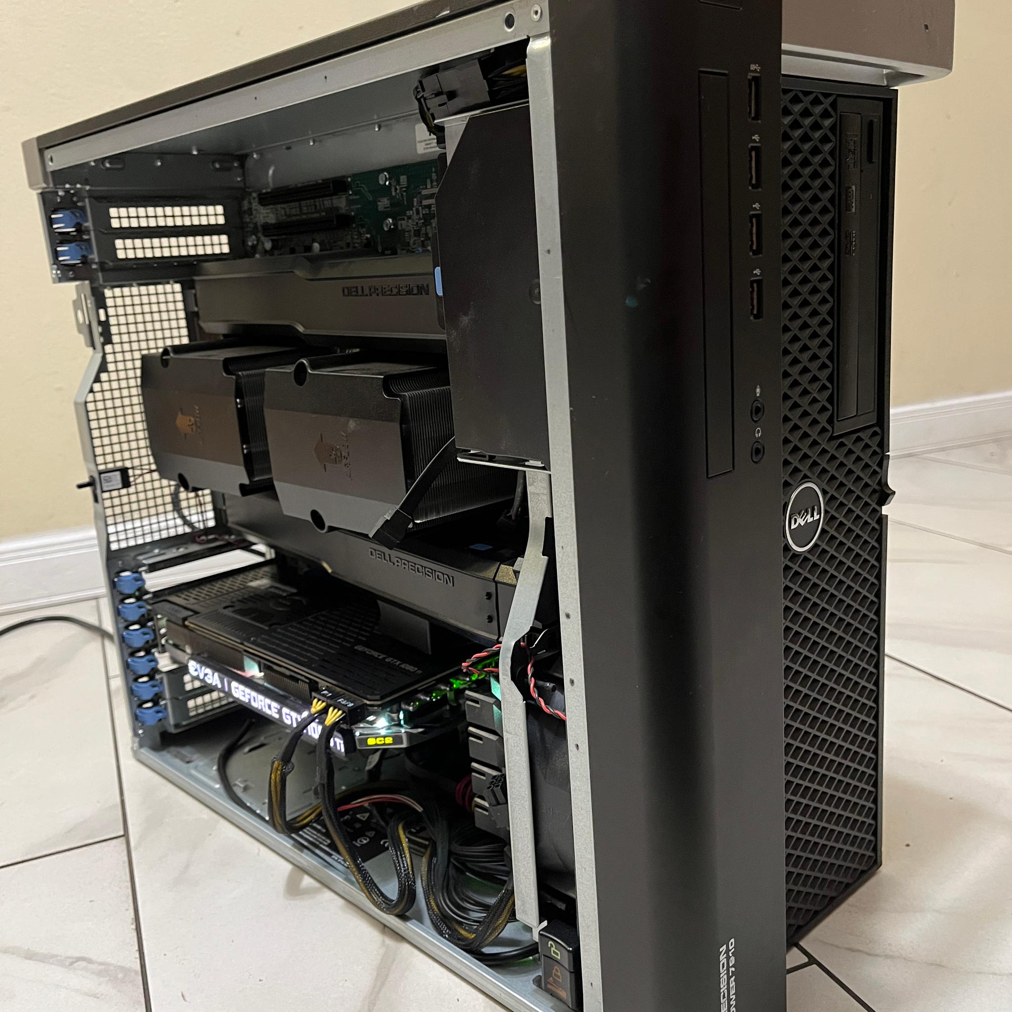🔥NVIDIA GTX 1080 Ti, Intel Xeon 12 Core (Same as i7), 500 GB SSD, 12 GB RAM, Dell T7910 Gaming PC 🟢🔥