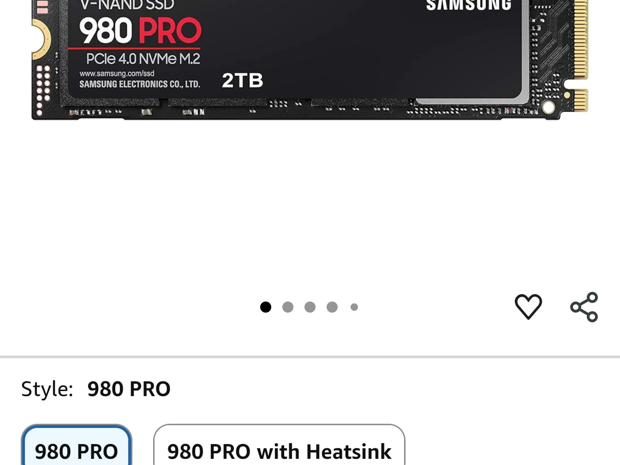 Samsung 980 PRO SSD 2TB