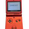 Nintendo Game Boy Advance SP Handheld Game Console AGS-001 Flame Red With Charger