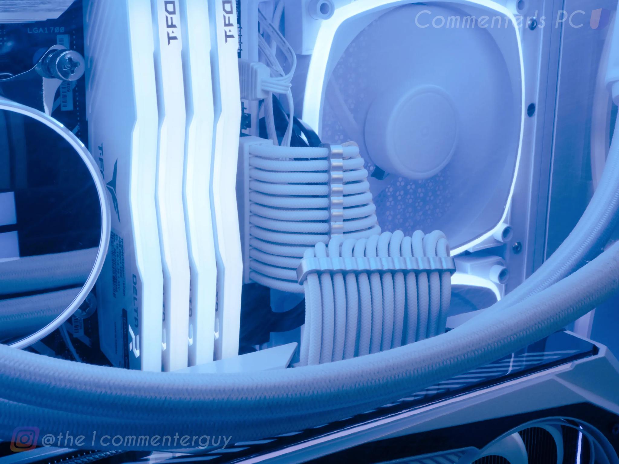 White RTX 3070ti, 12600k, 32gb ram, 1tb nvme aRGB pc build