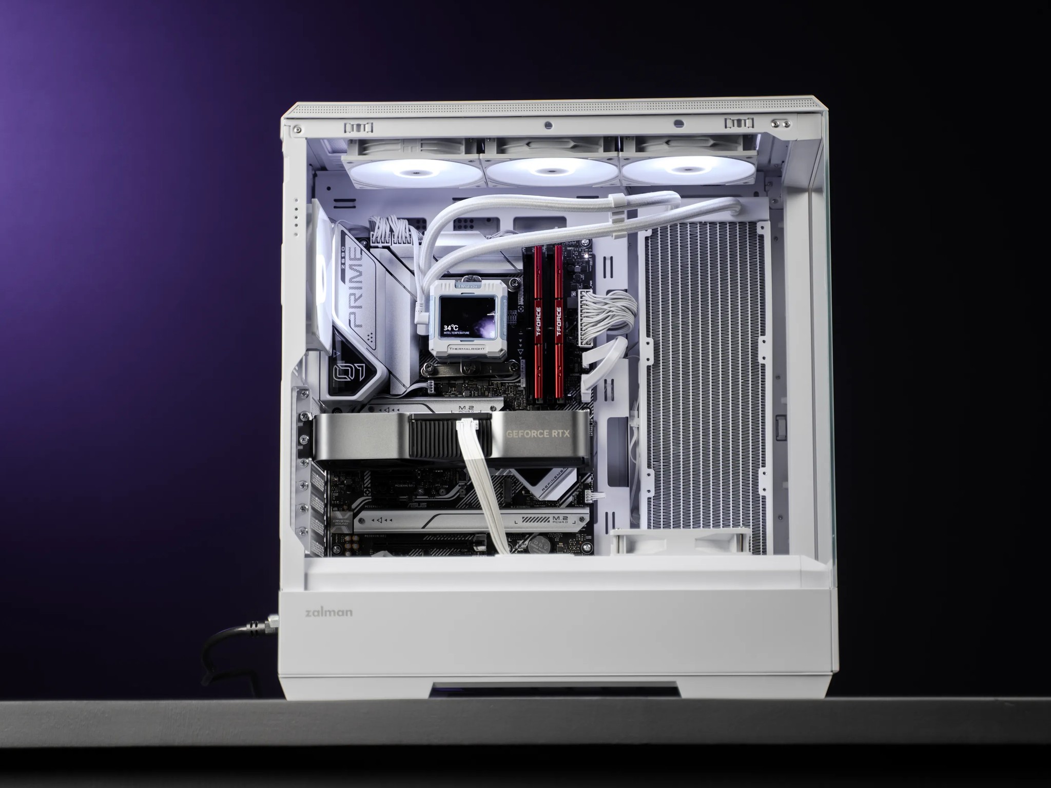 “ProForm 01” RTX 4070 FE i7 14700F 2TB 32GB Windows 11 Liquid Cooled Workstation Gaming PC