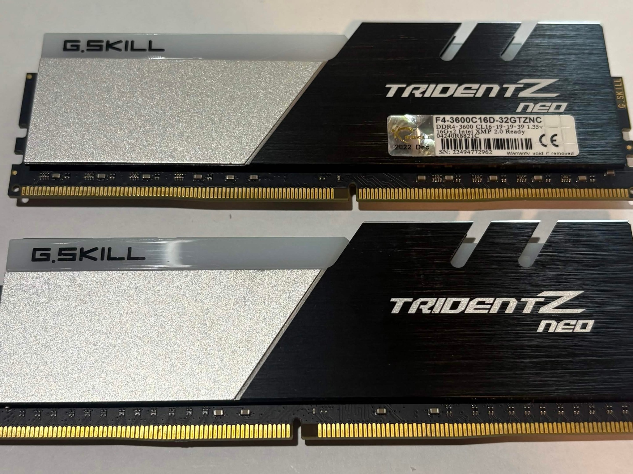 G-skill Trident Z Neo 2x16GB 3600MTS