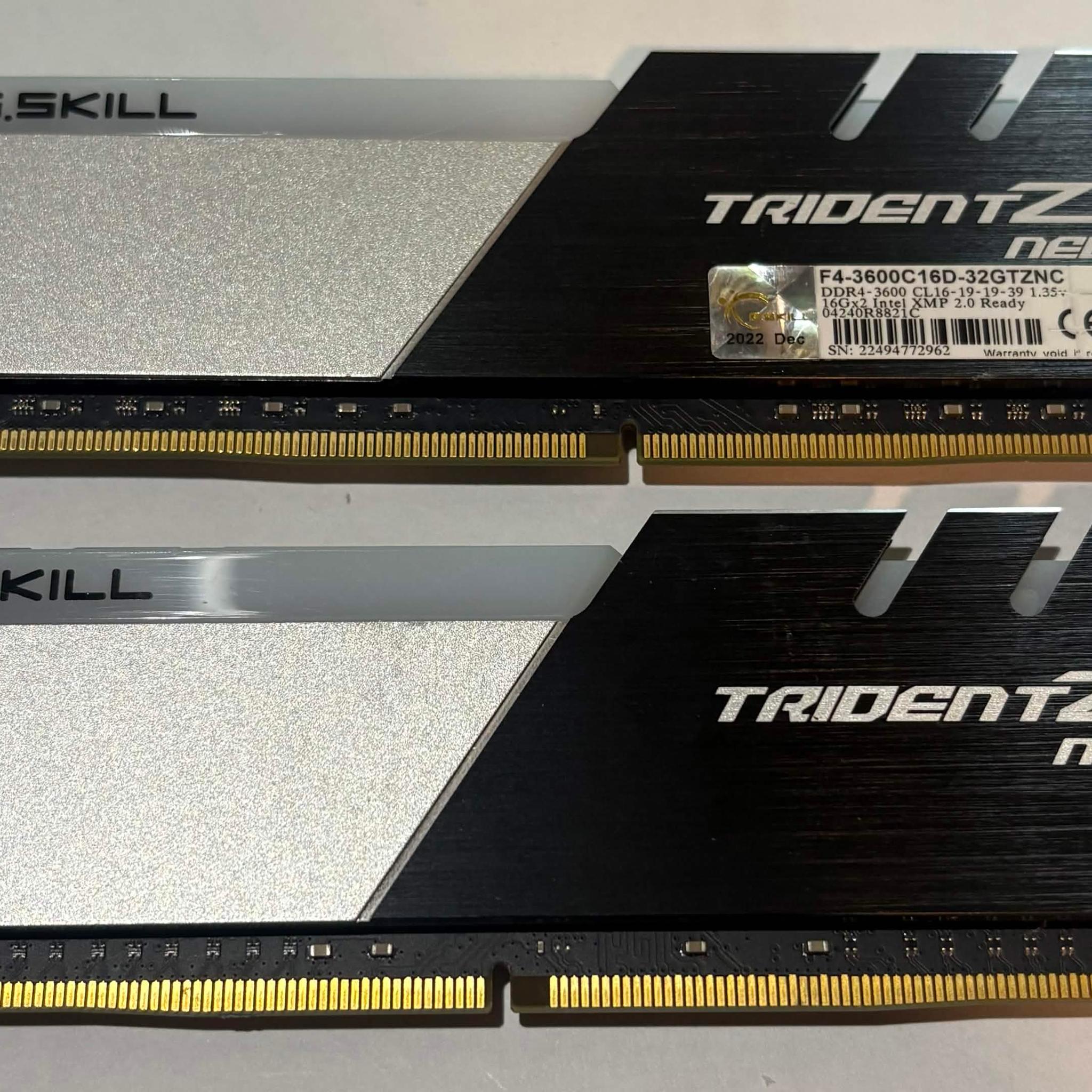 G-skill Trident Z Neo 2x16GB 3600MTS