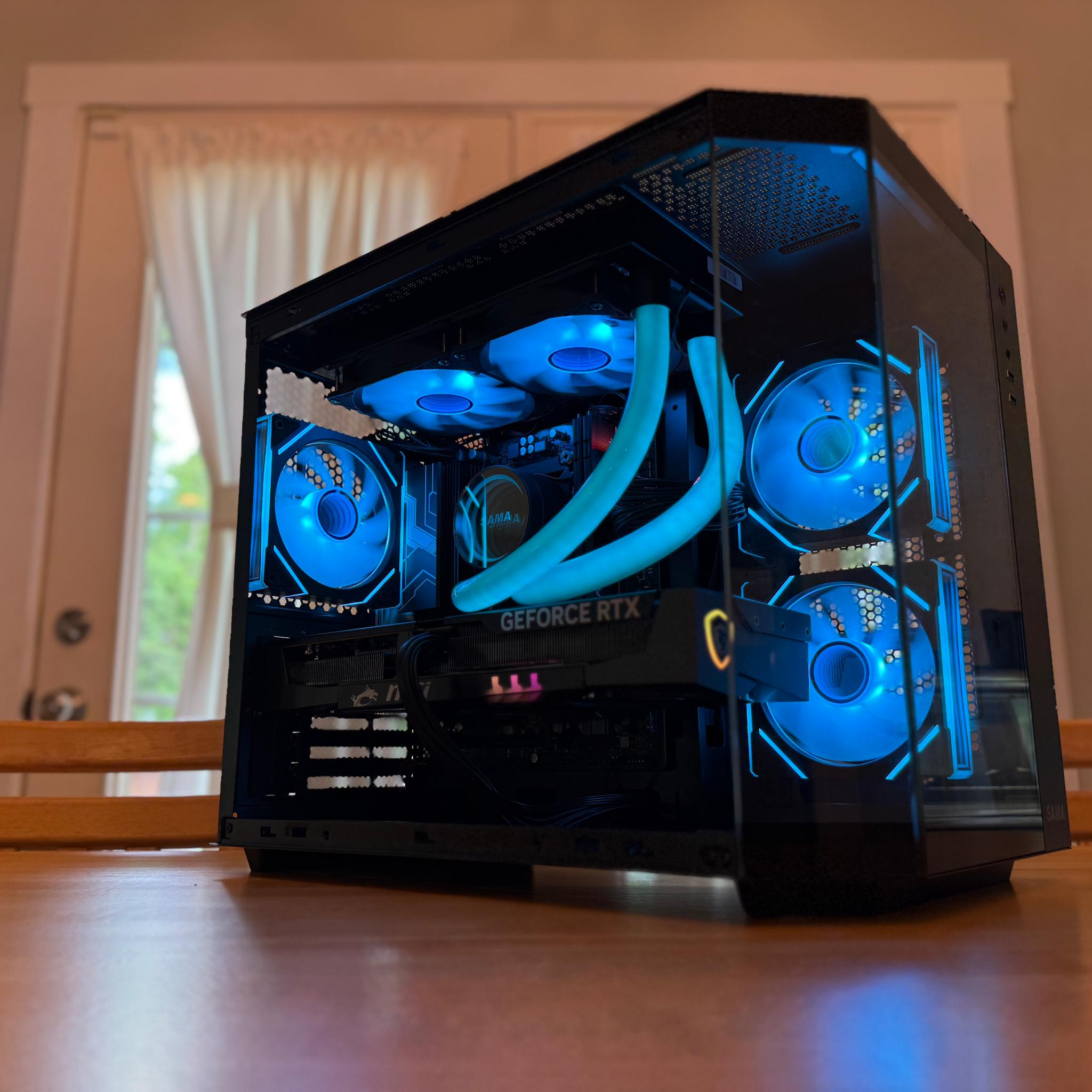 ⚫️🫘| RTX 5070 12gb, Ryzen 7 7700, 32gb DDR5, 1tb SSD WiFi Equipped ARGB Gaming PC!