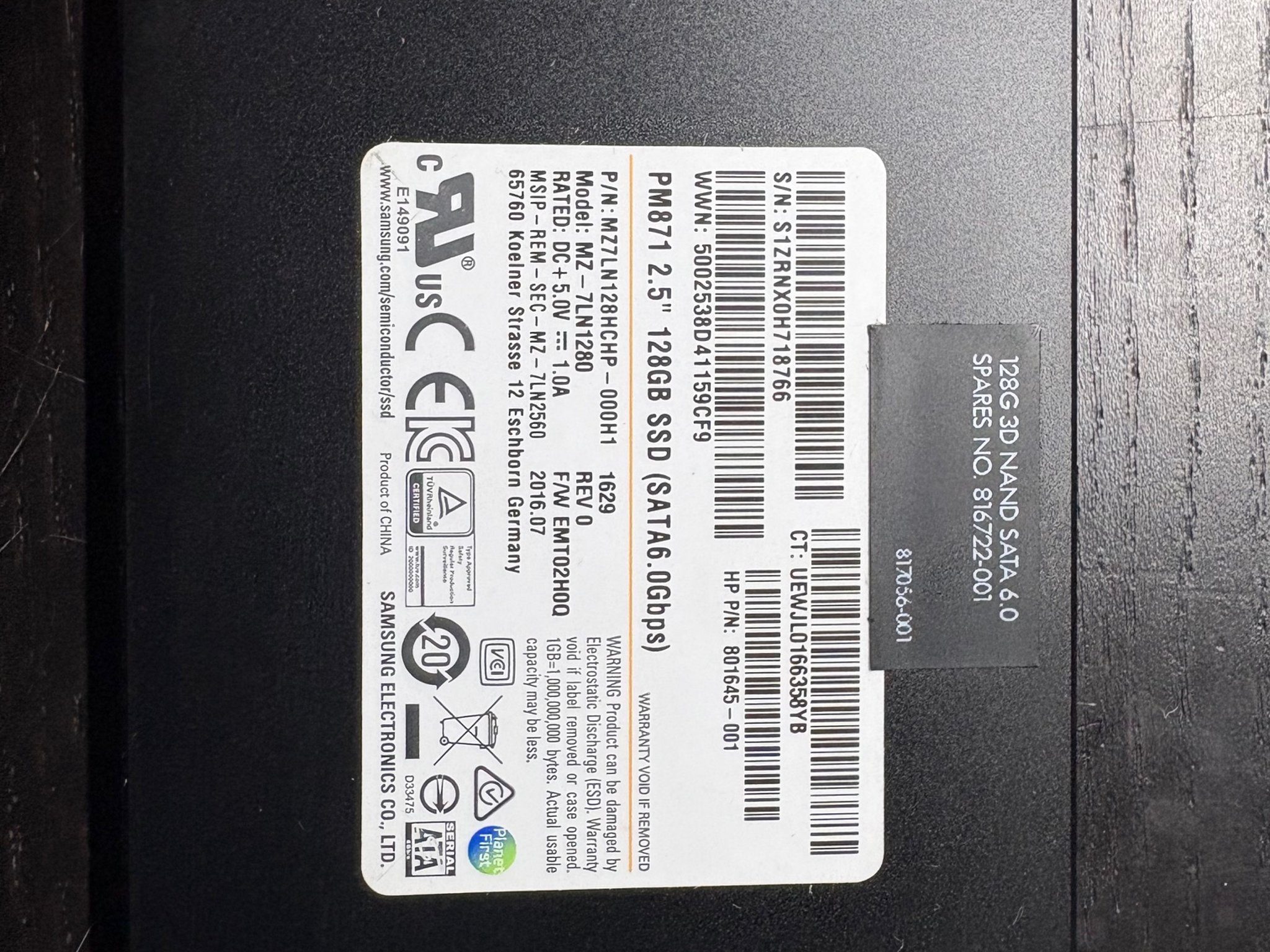 Samsung 128GB SSD