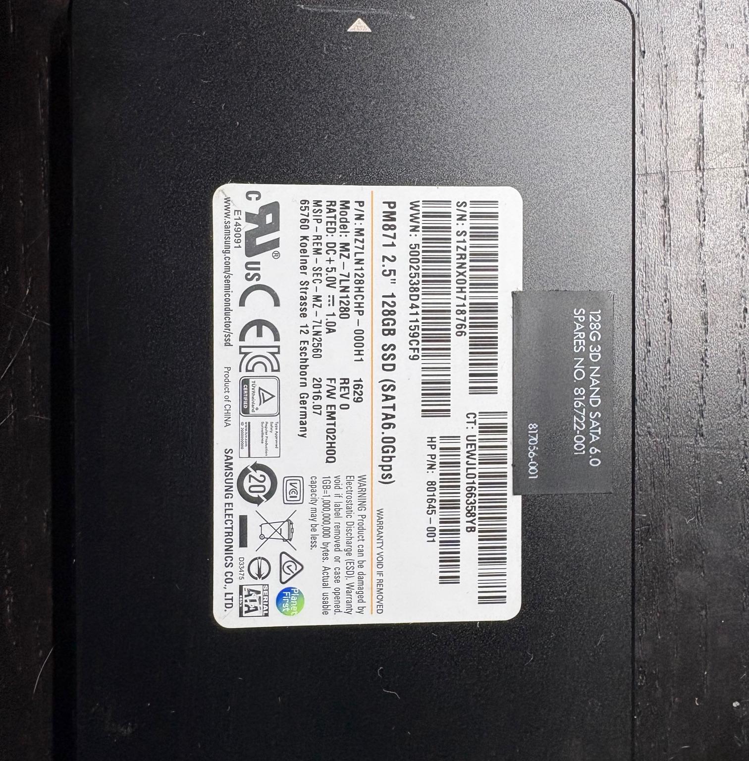 Samsung 128GB SSD