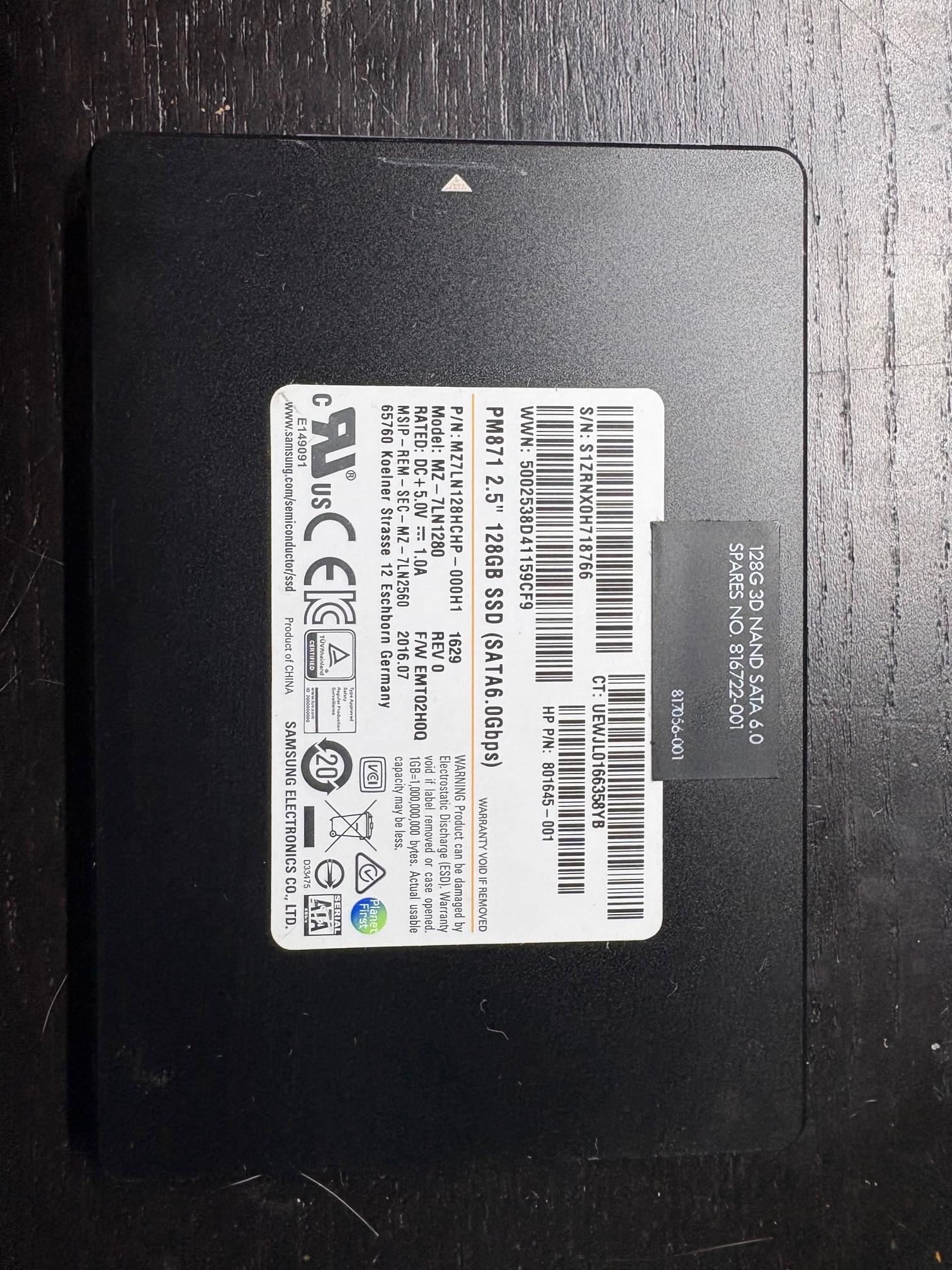 Samsung 128GB SSD
