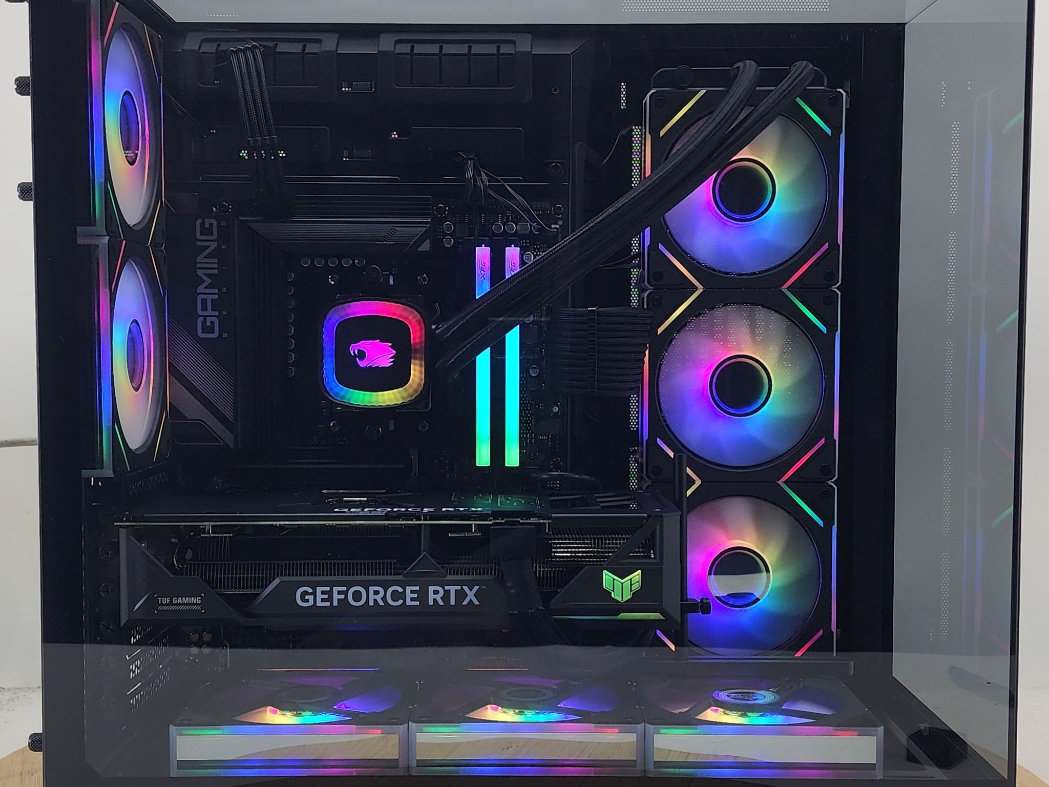 Gaming PC Ryzen 7 9700X 32GB RAM 1TB SSD RTX 4070 Ti SUPER 16GB Win11 Computer