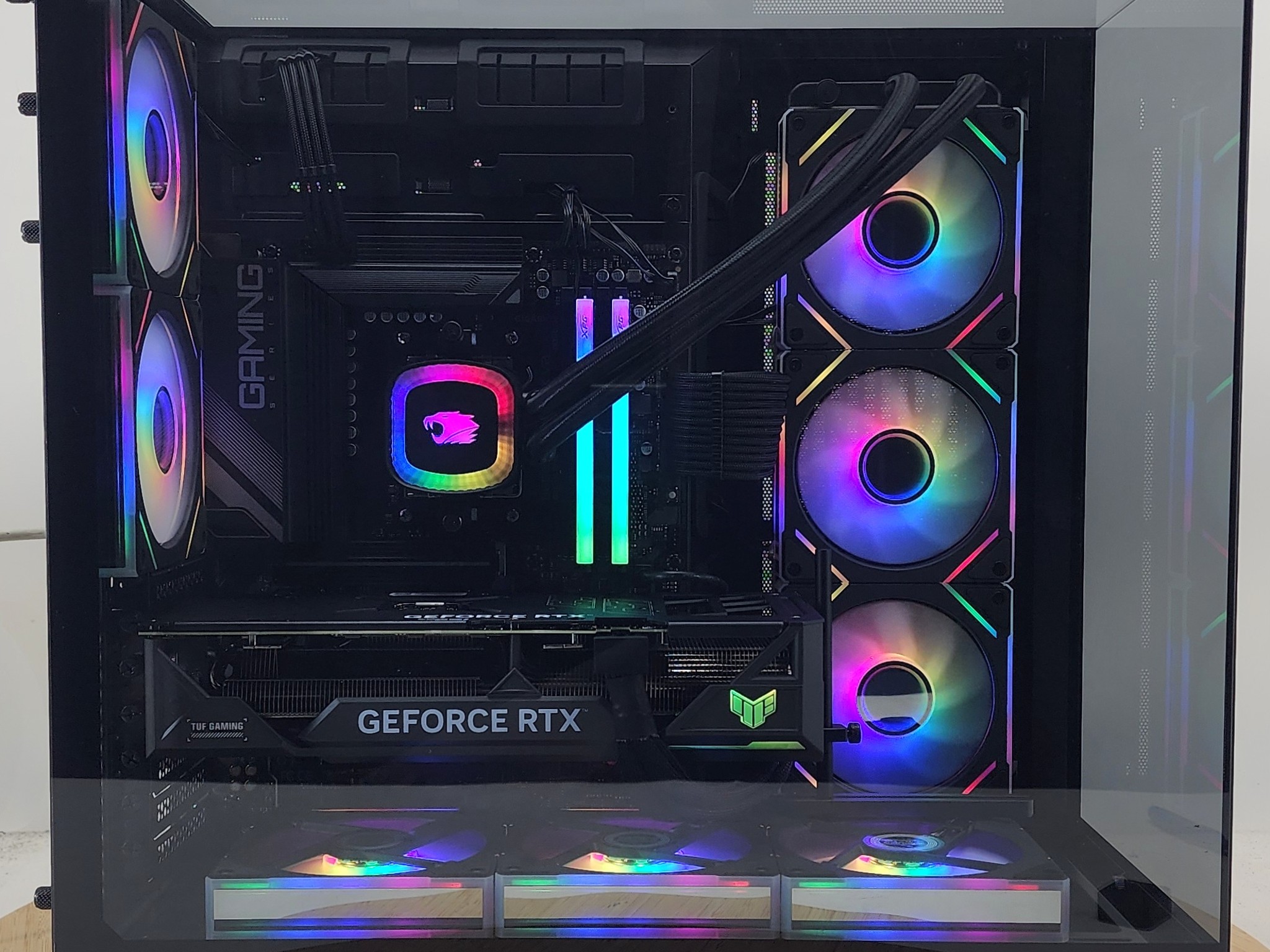 Gaming PC Ryzen 7 9700X 32GB RAM 1TB SSD RTX 4070 Ti SUPER 16GB Win11 Computer
