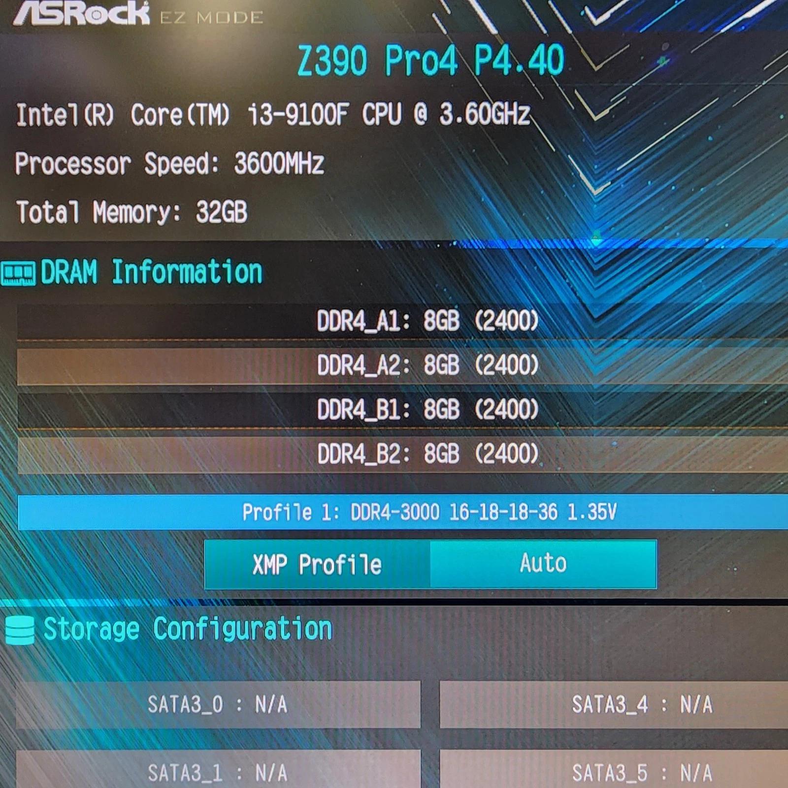 UPDATED BIOS ASROCK Z390 PRO4 LGA1151 DDR4 ATX MOTHERBOARD