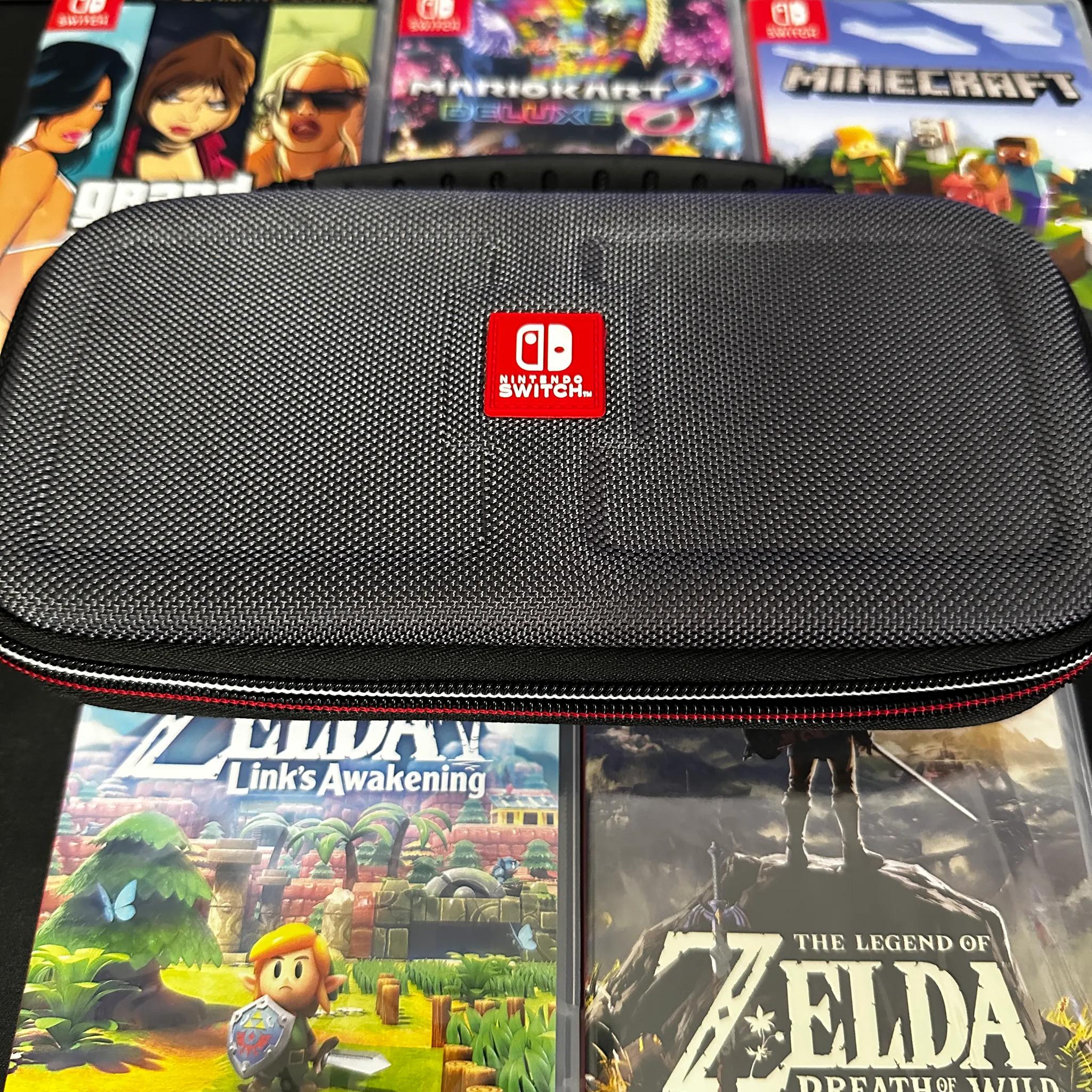 Nintendo Switch Lite 32GB (Blue) BUNDLE (Case + 5 Games Included)