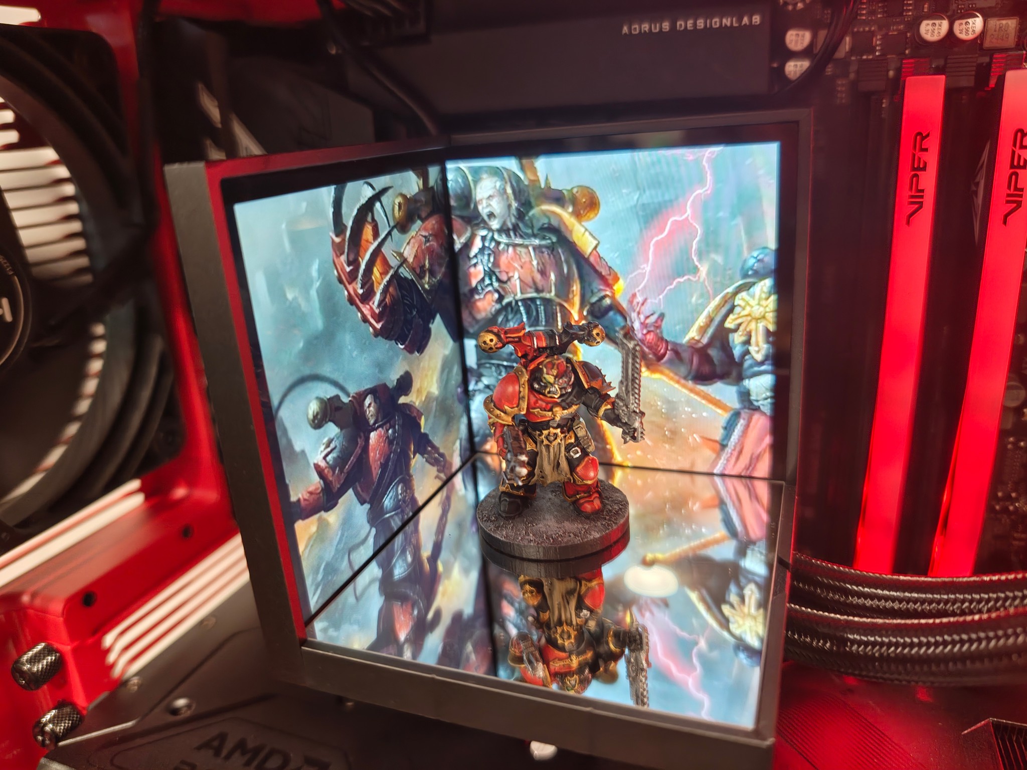 ELITE Performance CUSTOM WARHAMMER 40k GAMING PC, 9070XT, 4 TB nvme, 48 GB ddr 5 ram!