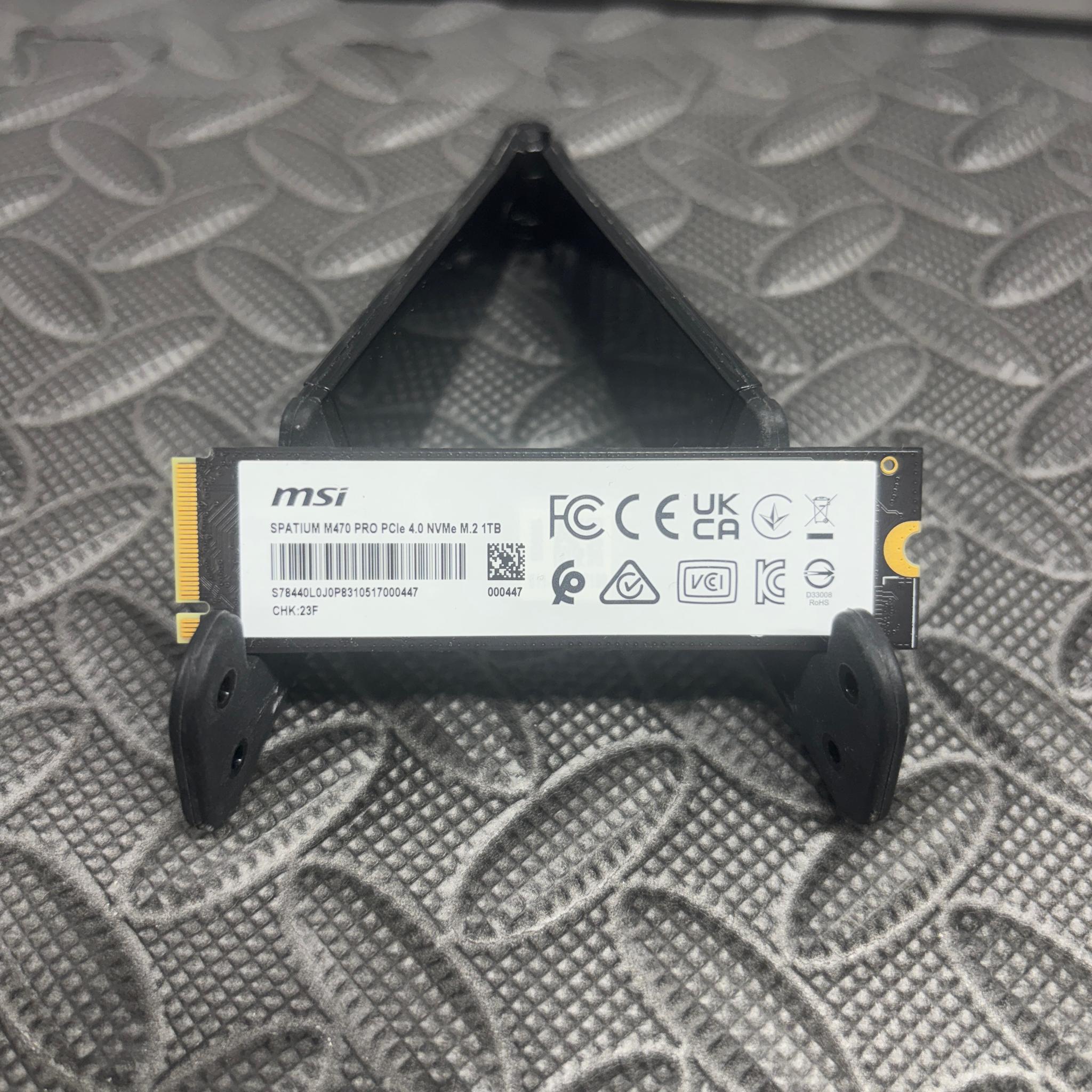 MSI SPATIUM M470 PRO 1TB PCIe 4.0 NVMe M.2 SSD | Gen4 x4 | Tested Working