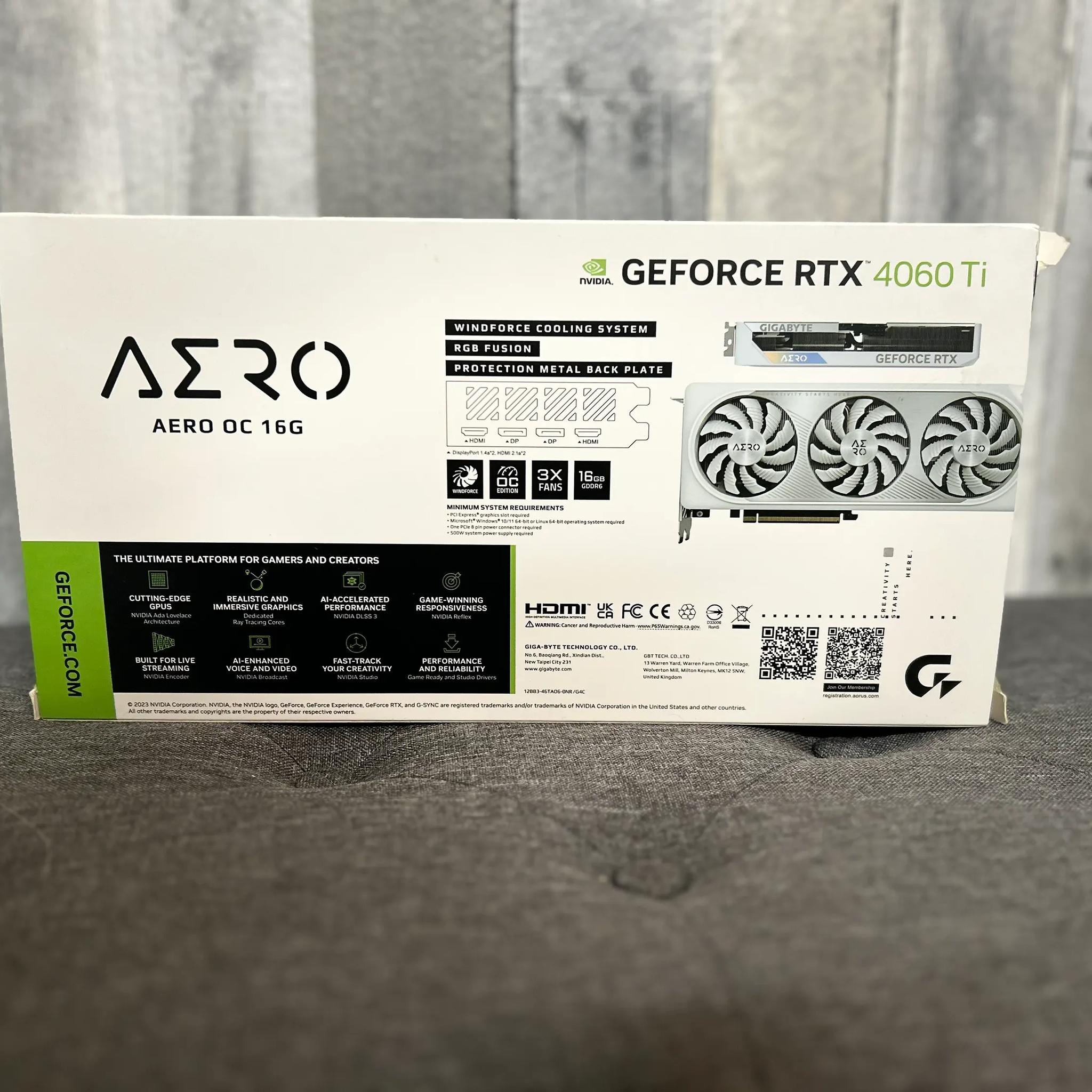 Lightly used Gigabyte RTX 4060 TI! Upgraded and just looking to sell it.