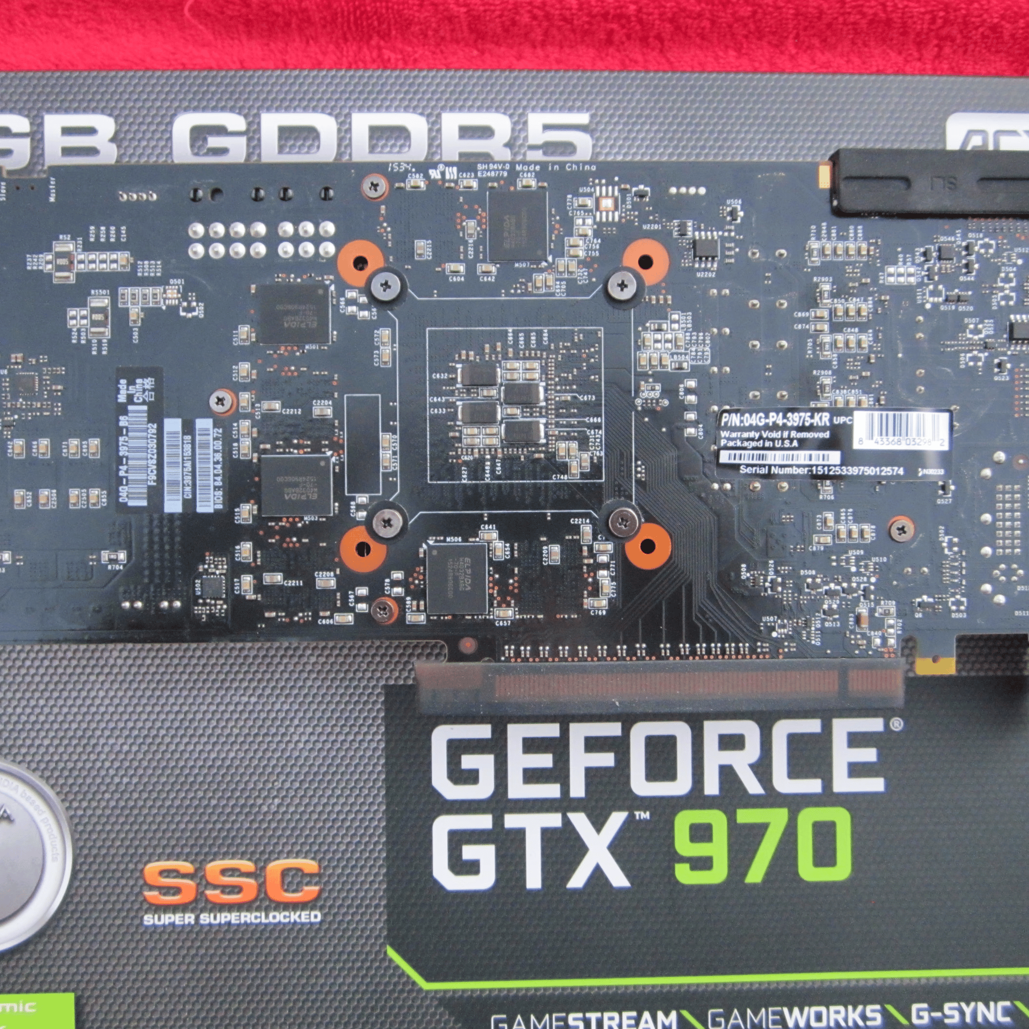 CLEAN! EVGA GTX 970 4Gb SSC Video Card